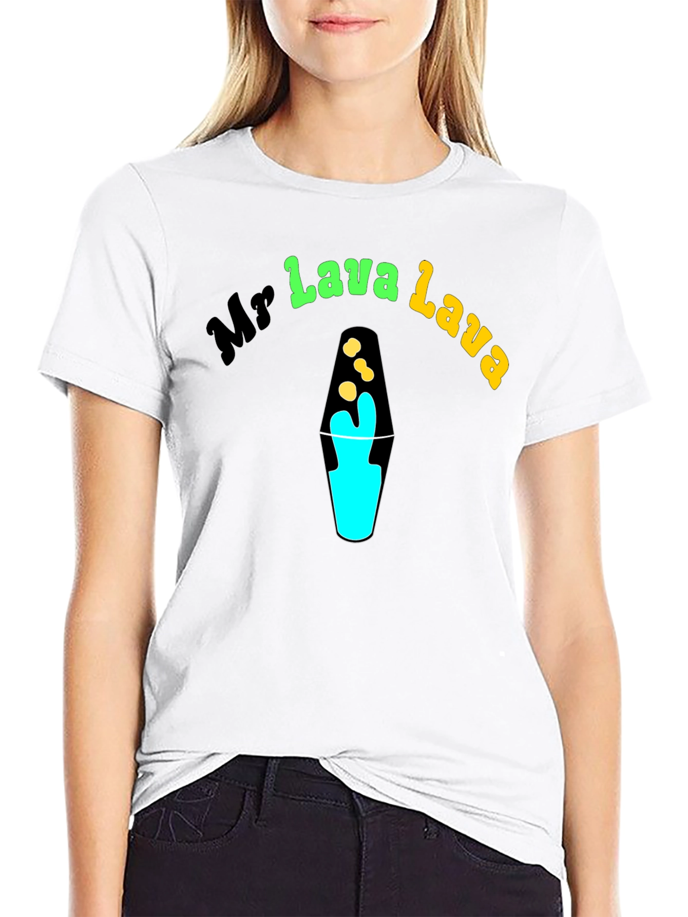 Mr Lava Lava Black Graphic T-Shirt - Novelty Design