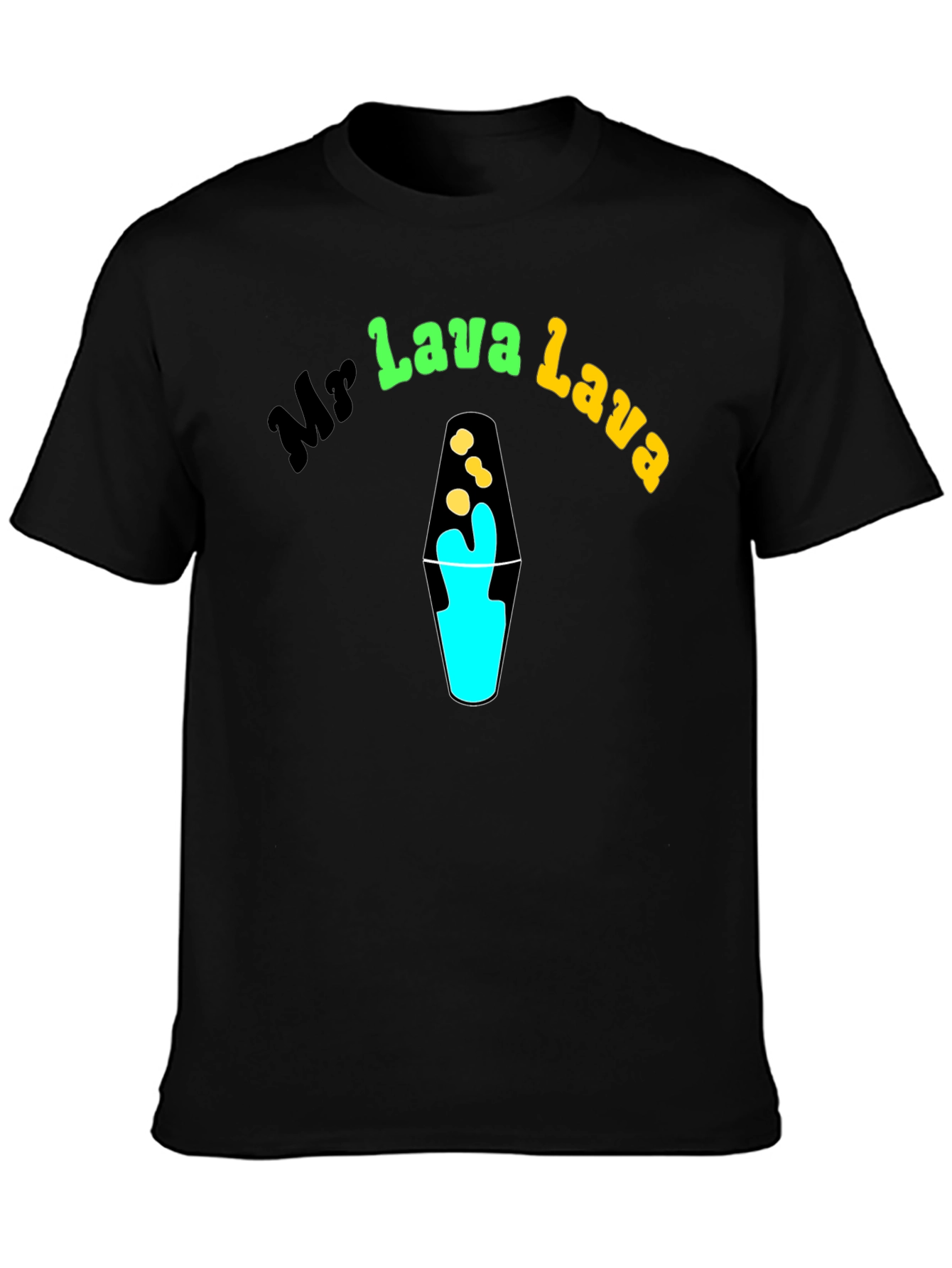 Mr Lava Lava Black Graphic T-Shirt - Novelty Design
