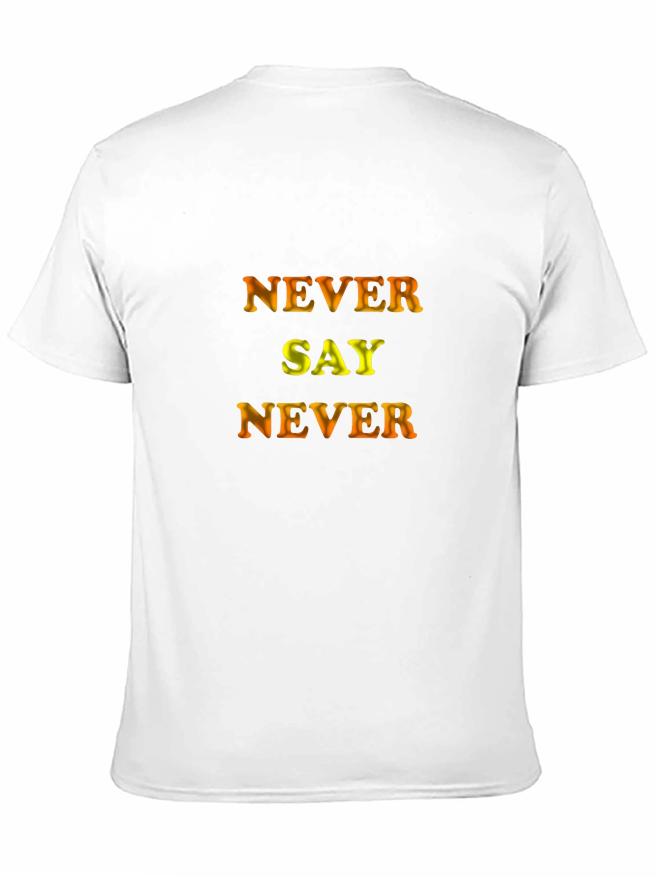 Never Say Never Graphic Black T-Shirt