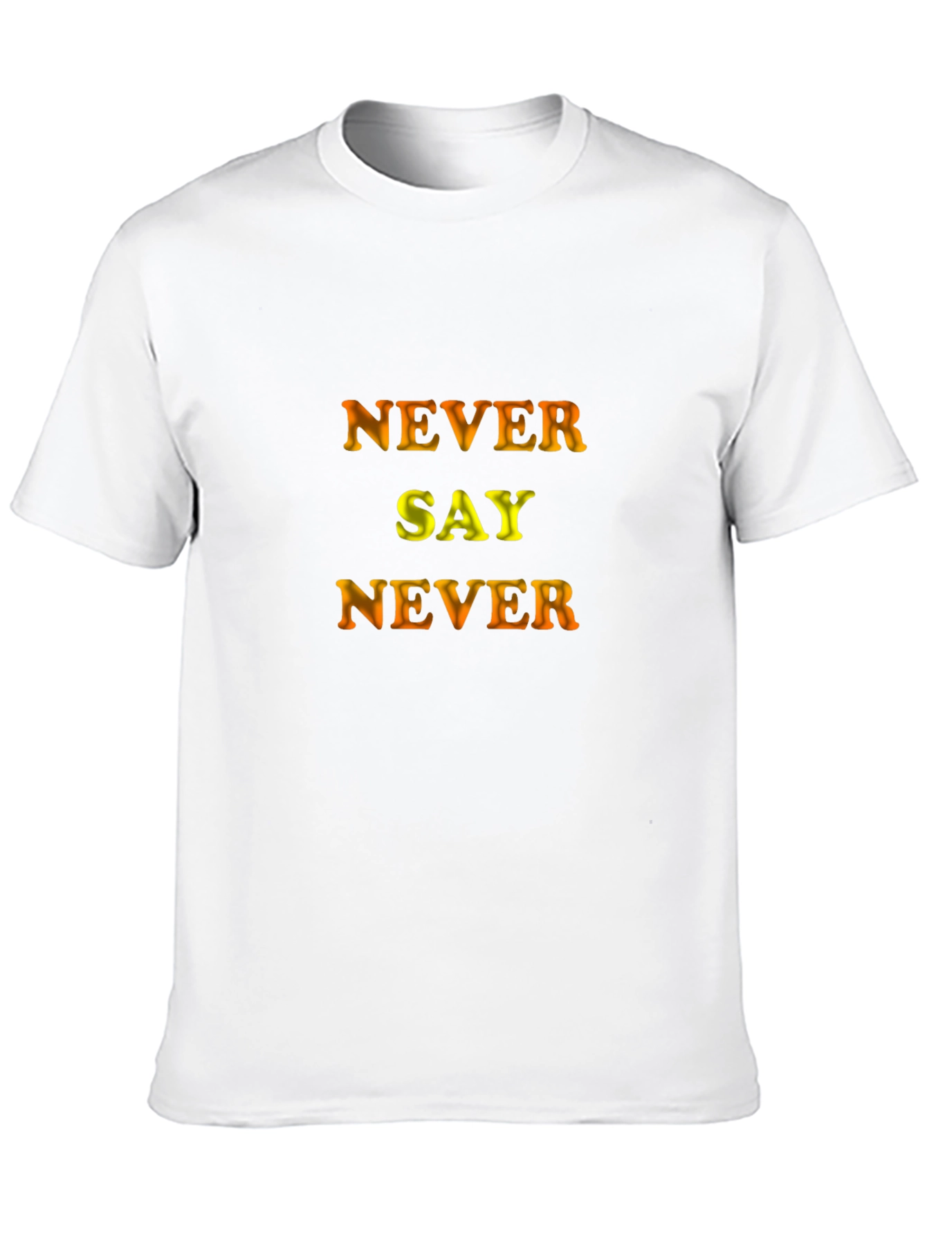 Never Say Never Graphic Black T-Shirt