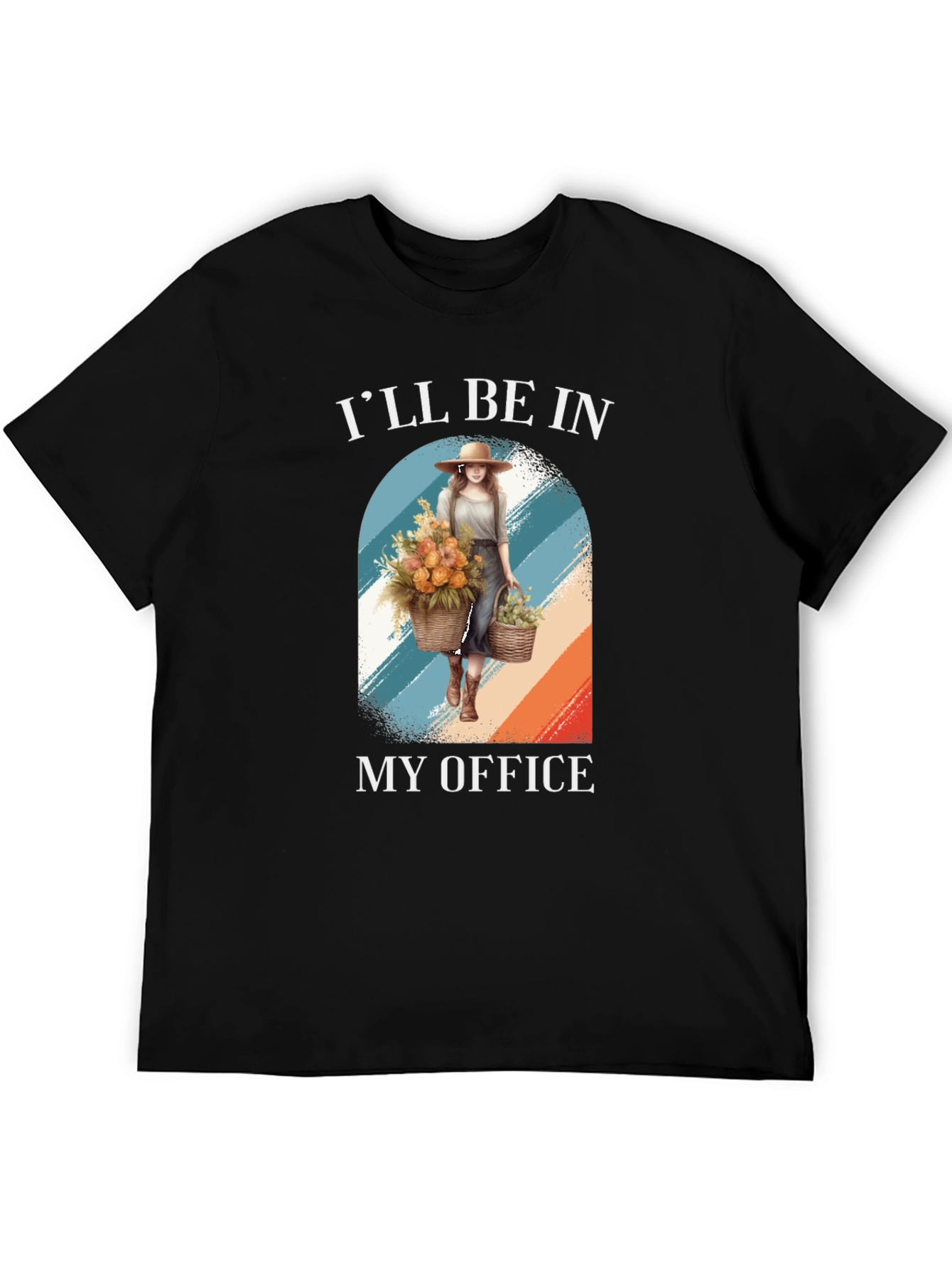 Gardeners Office T-Shirt - Floral Design