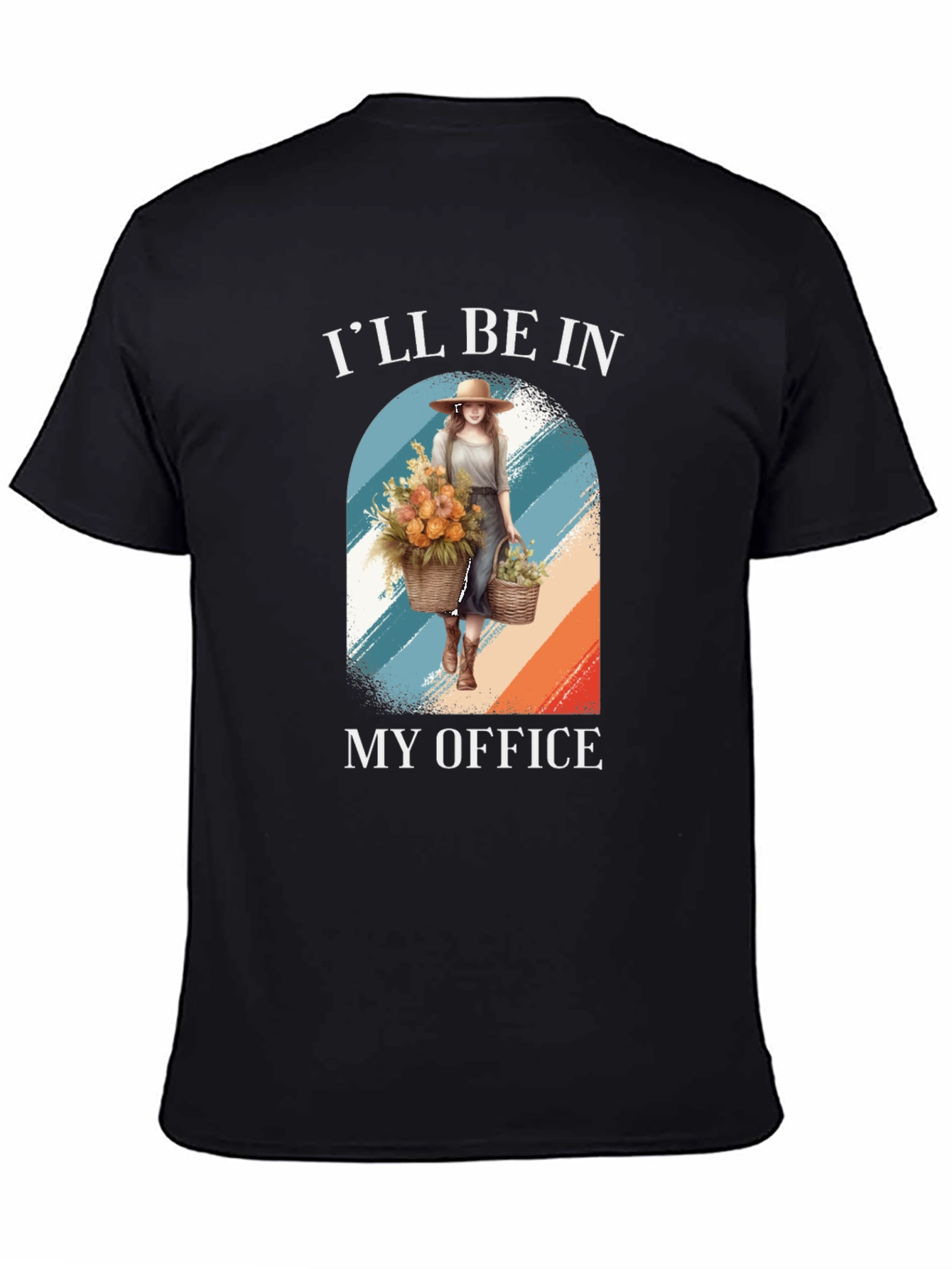 Gardeners Office T-Shirt - Floral Design