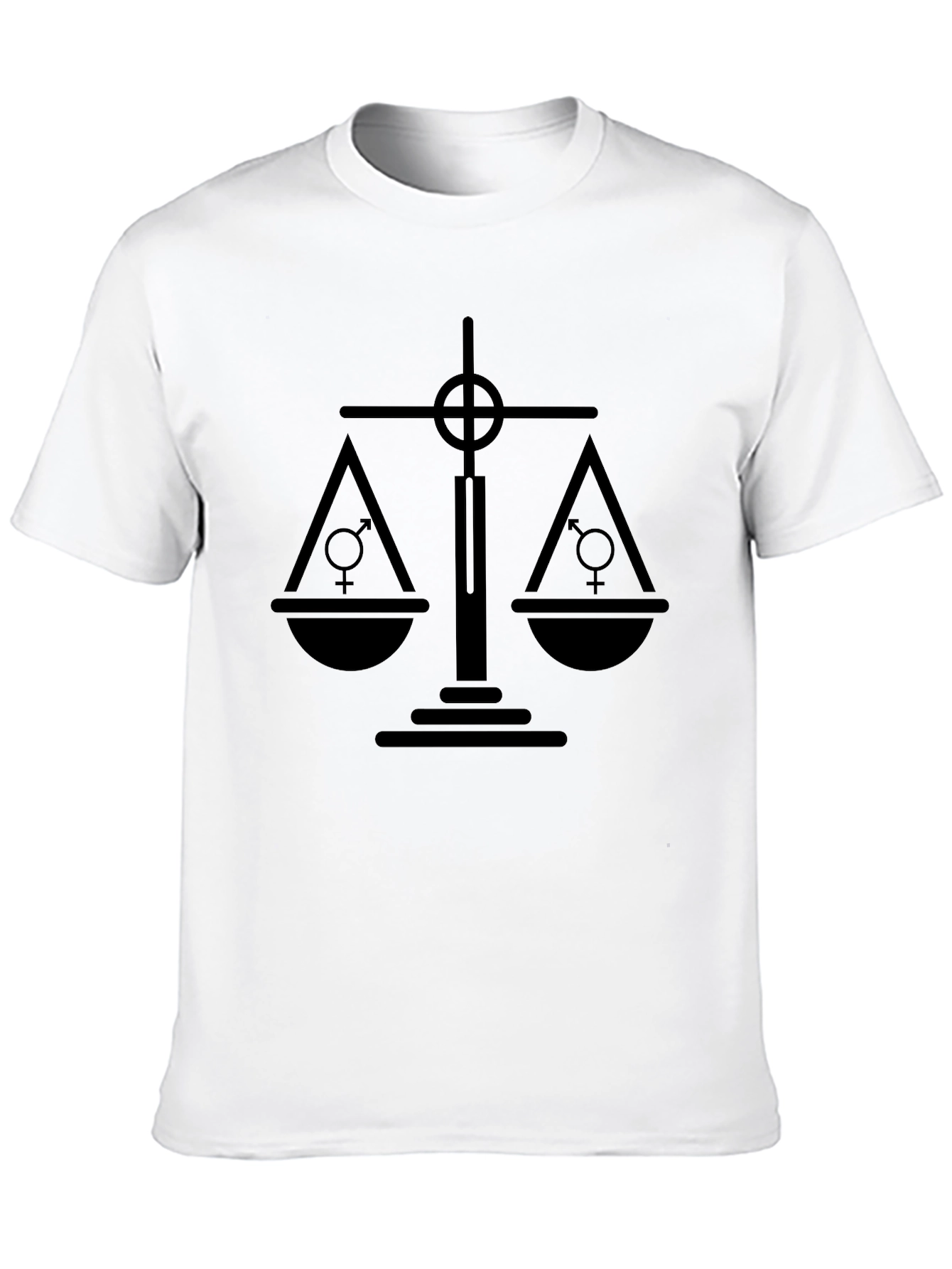 Equality Scales T-Shirt - Mens Black Tee
