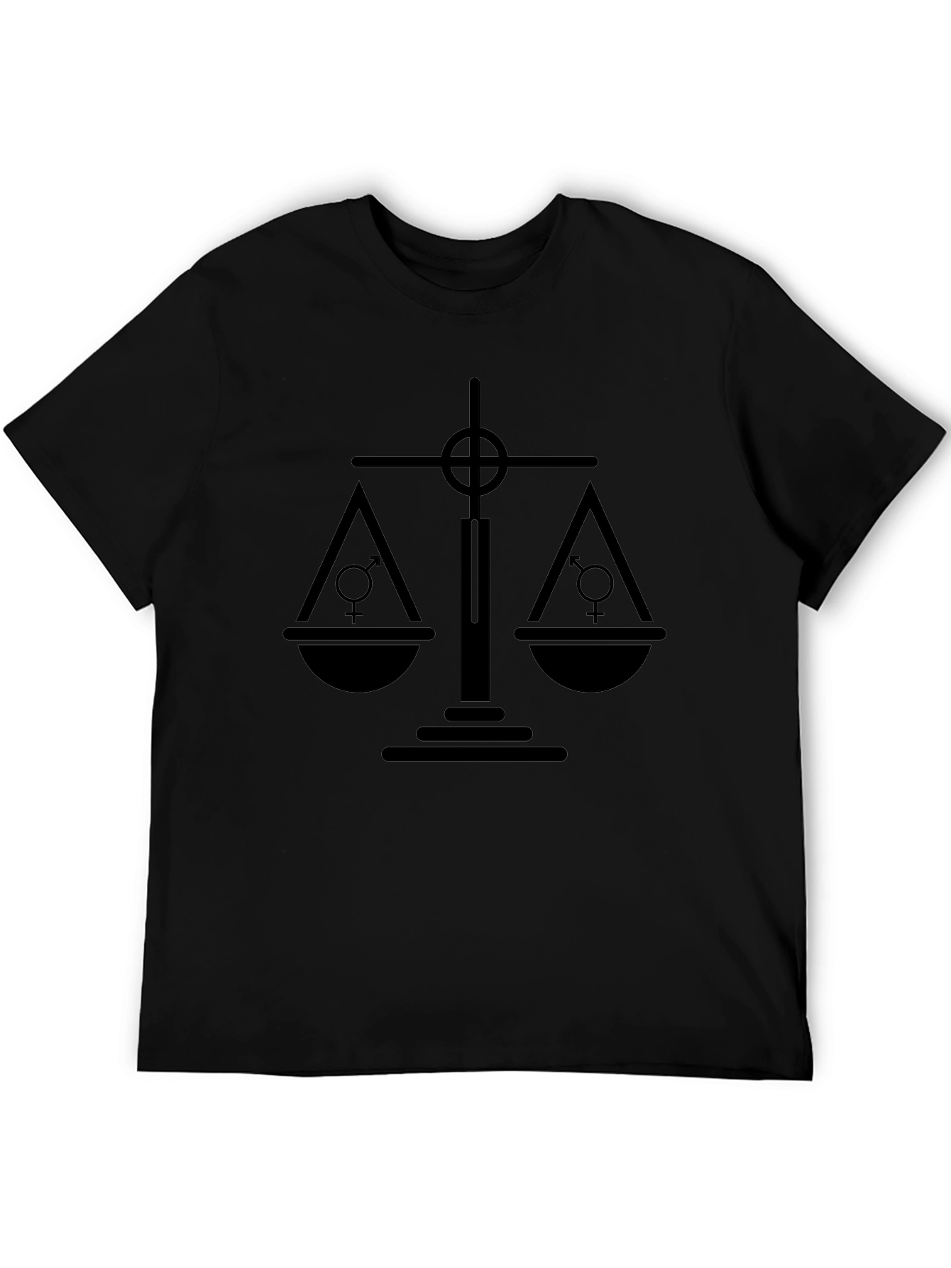 Equality Scales T-Shirt - Mens Black Tee