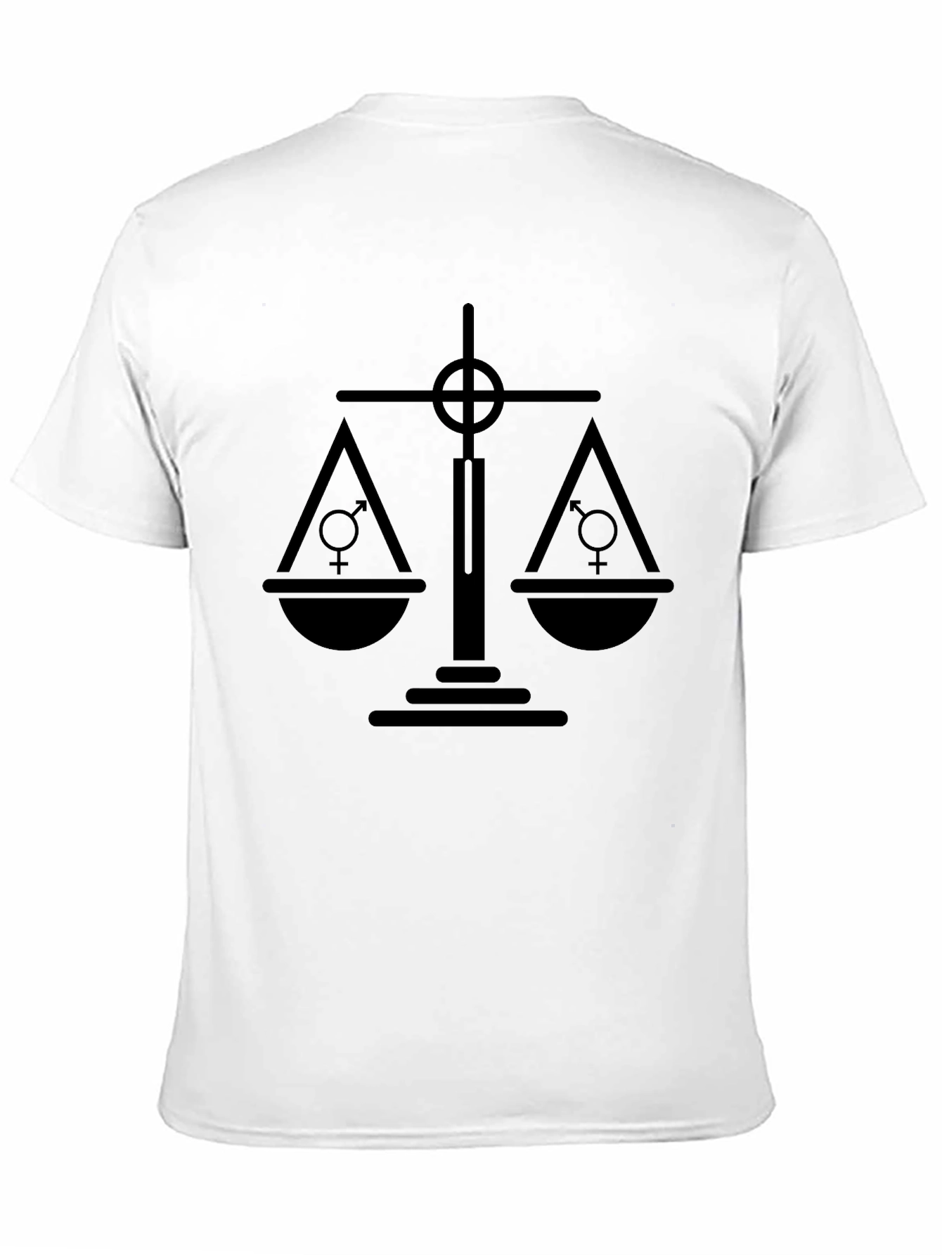 Equality Scales T-Shirt - Mens Black Tee