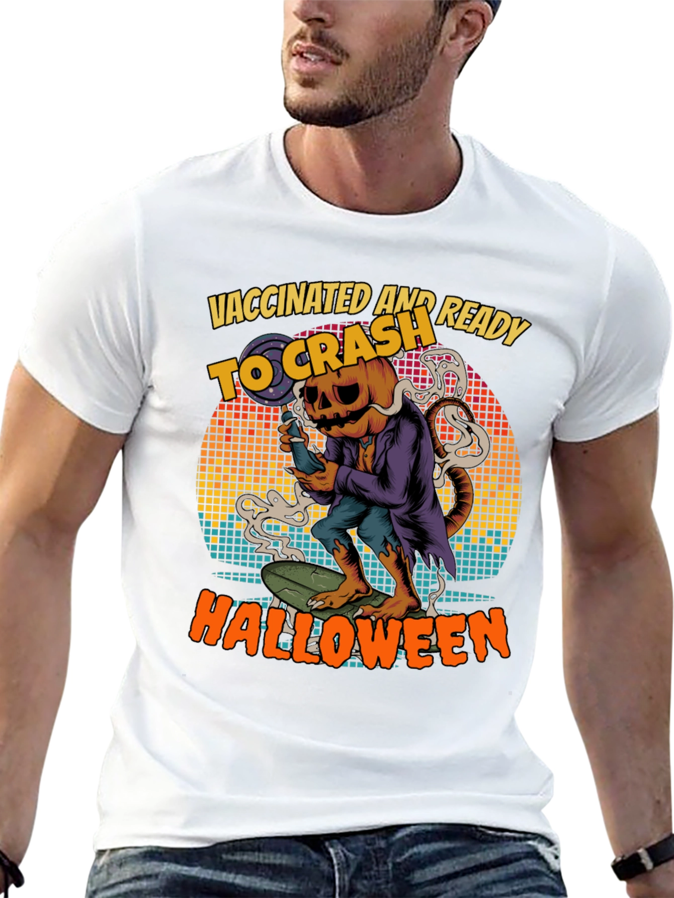 Vaccinated and Ready to Crash Halloween T-Shirt