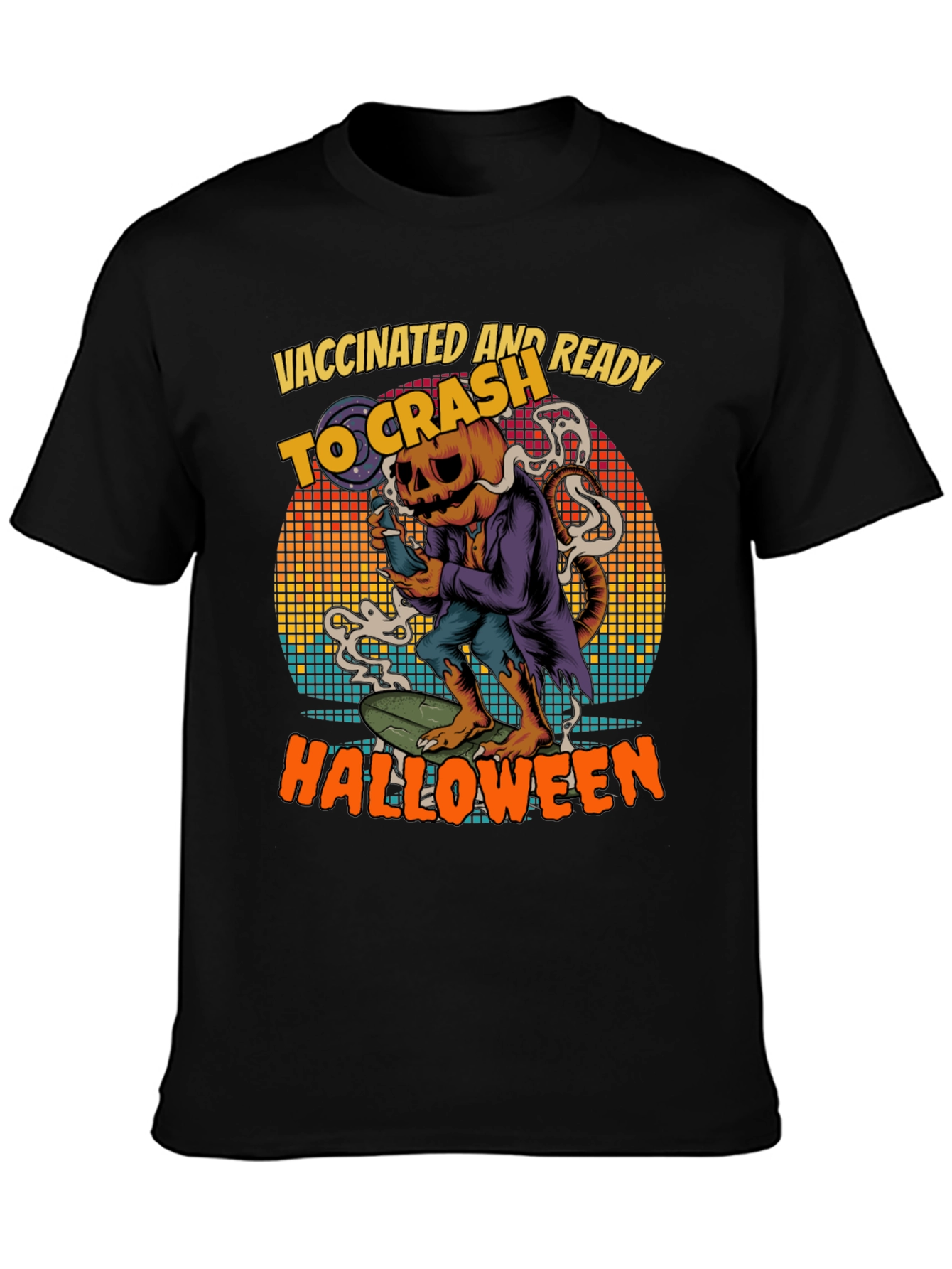 Vaccinated and Ready to Crash Halloween T-Shirt