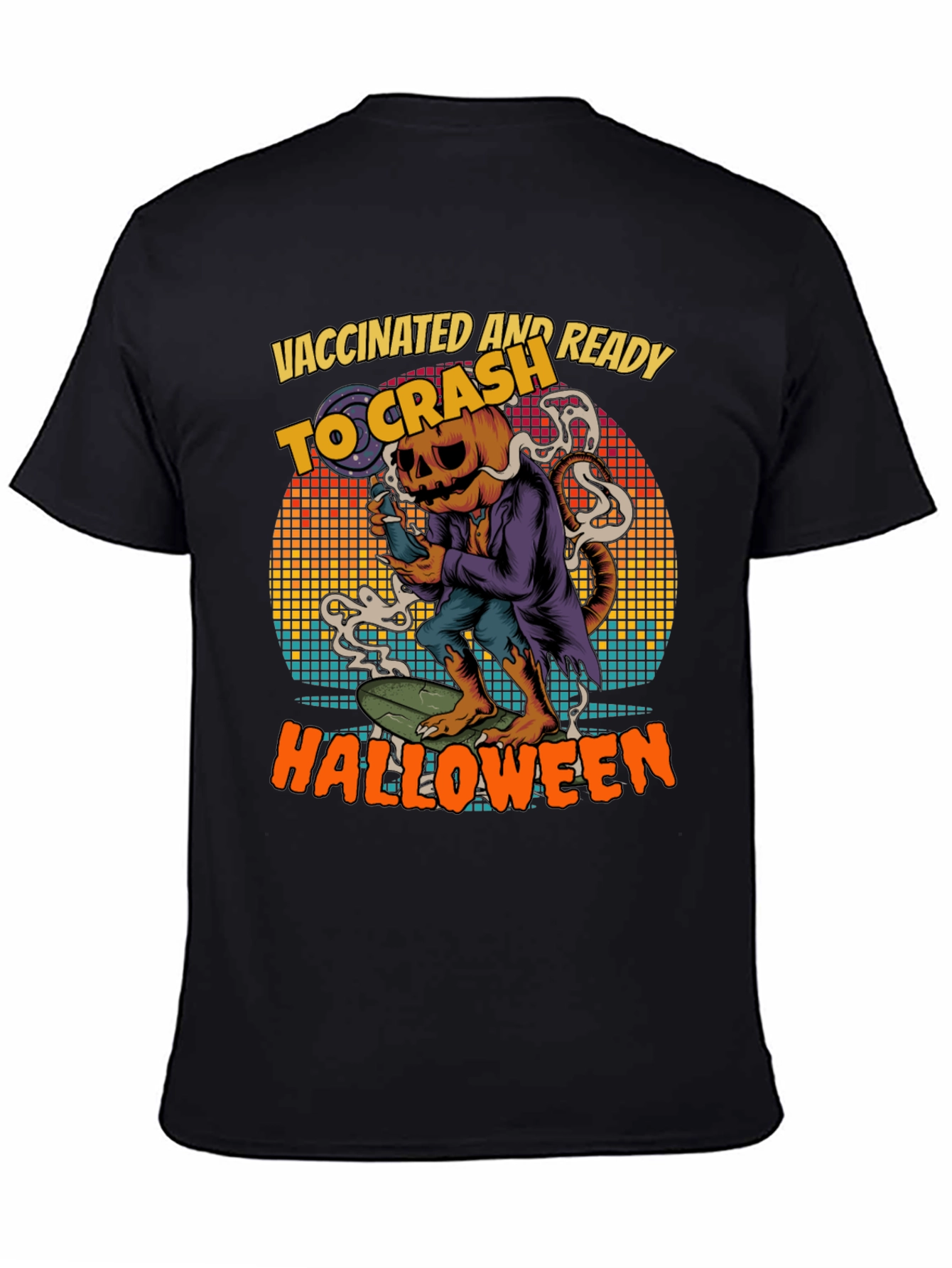 Vaccinated and Ready to Crash Halloween T-Shirt