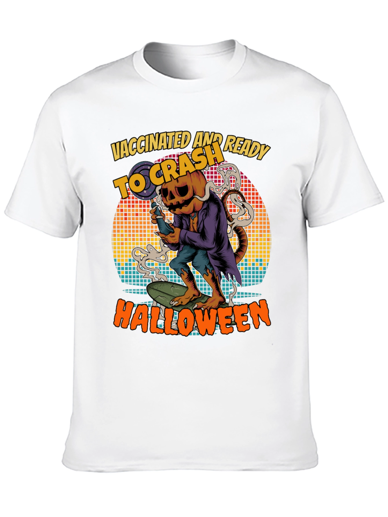 Vaccinated and Ready to Crash Halloween T-Shirt