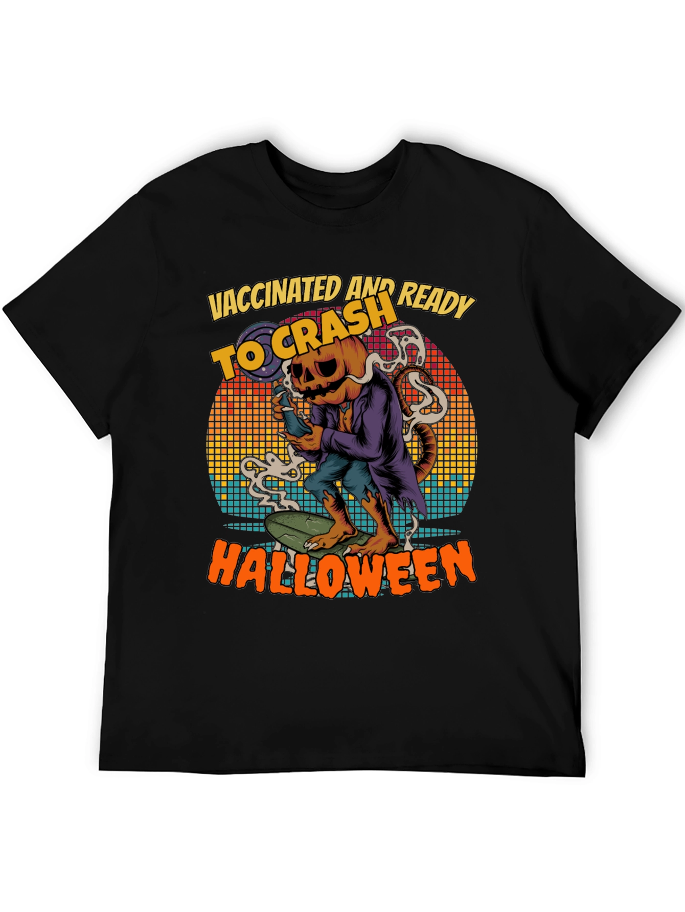 Vaccinated and Ready to Crash Halloween T-Shirt