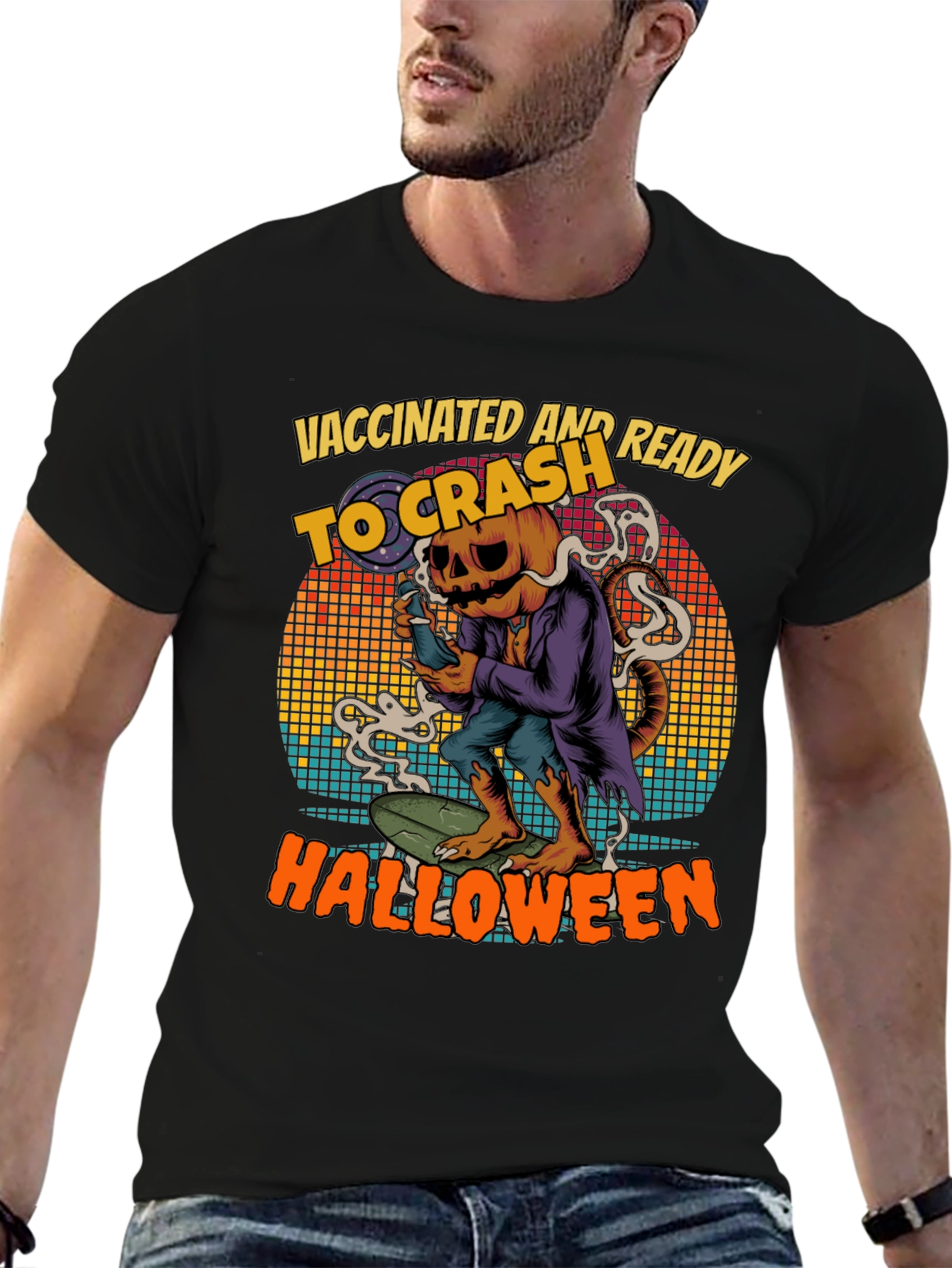 Vaccinated and Ready to Crash Halloween T-Shirt