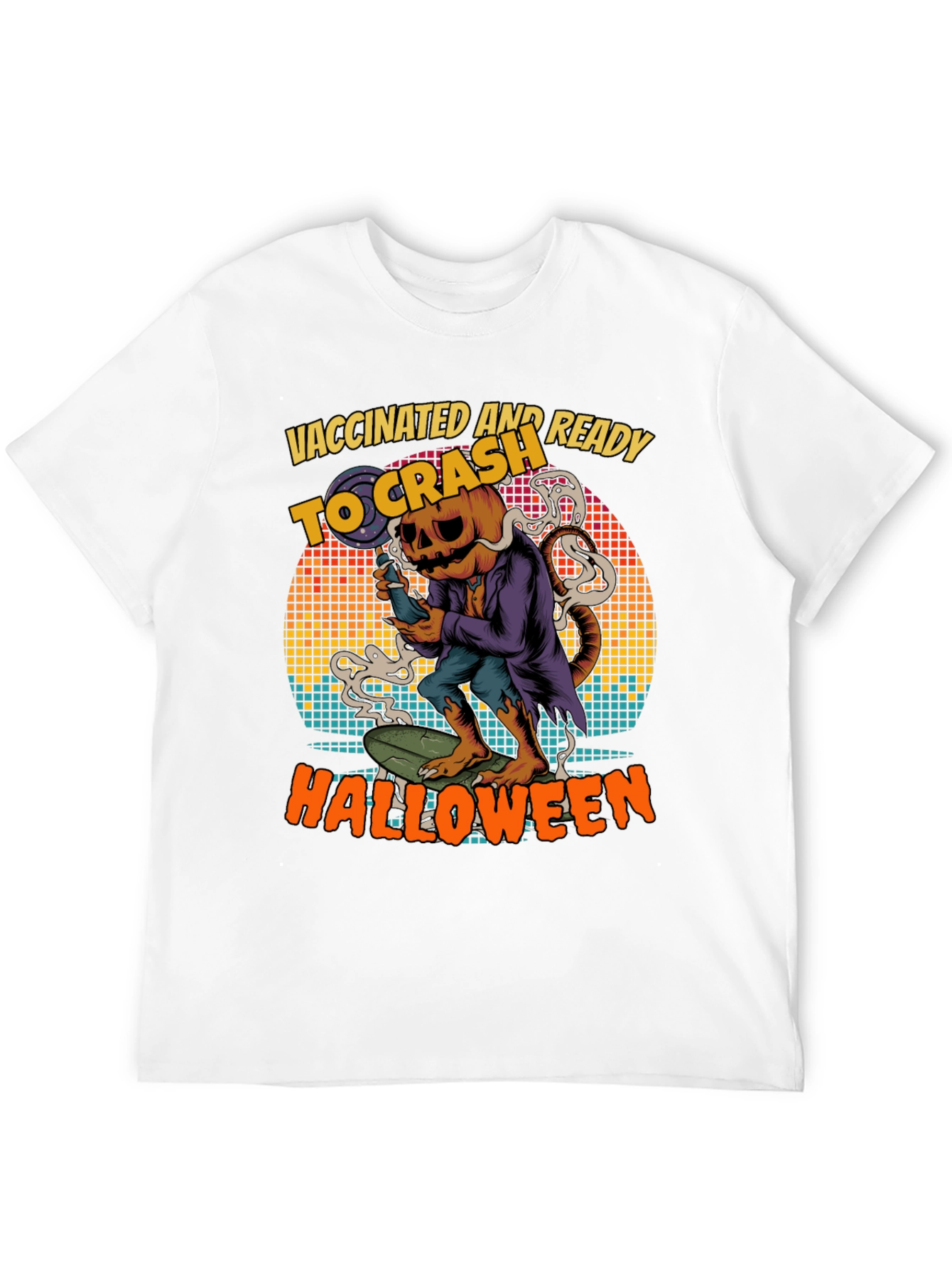 Vaccinated and Ready to Crash Halloween T-Shirt