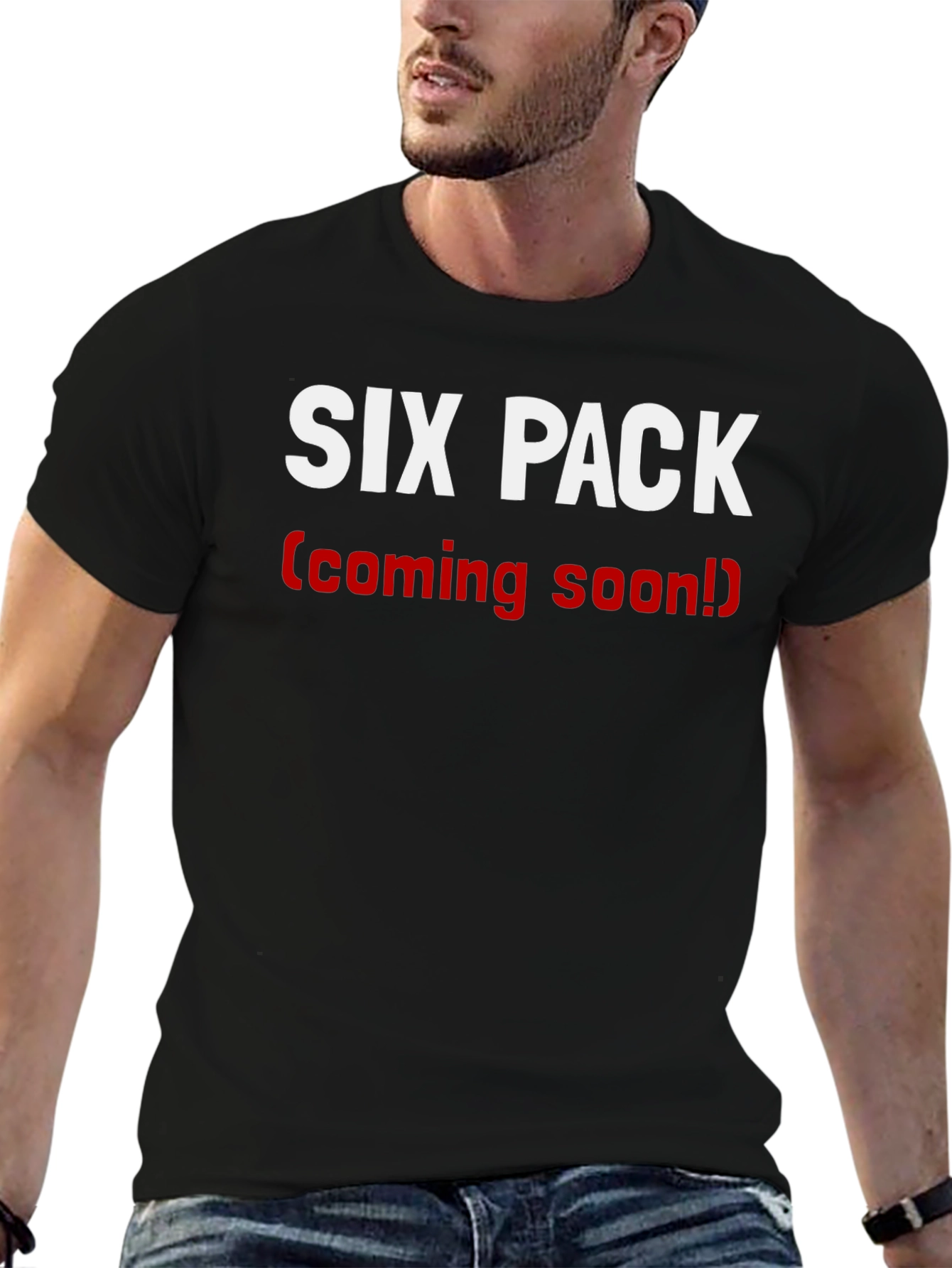Six Pack Coming Soon Mens T-Shirt