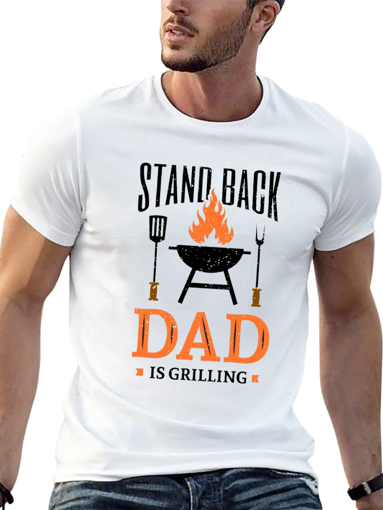 Dad Is Grilling T-Shirt BBQ Master Tee
