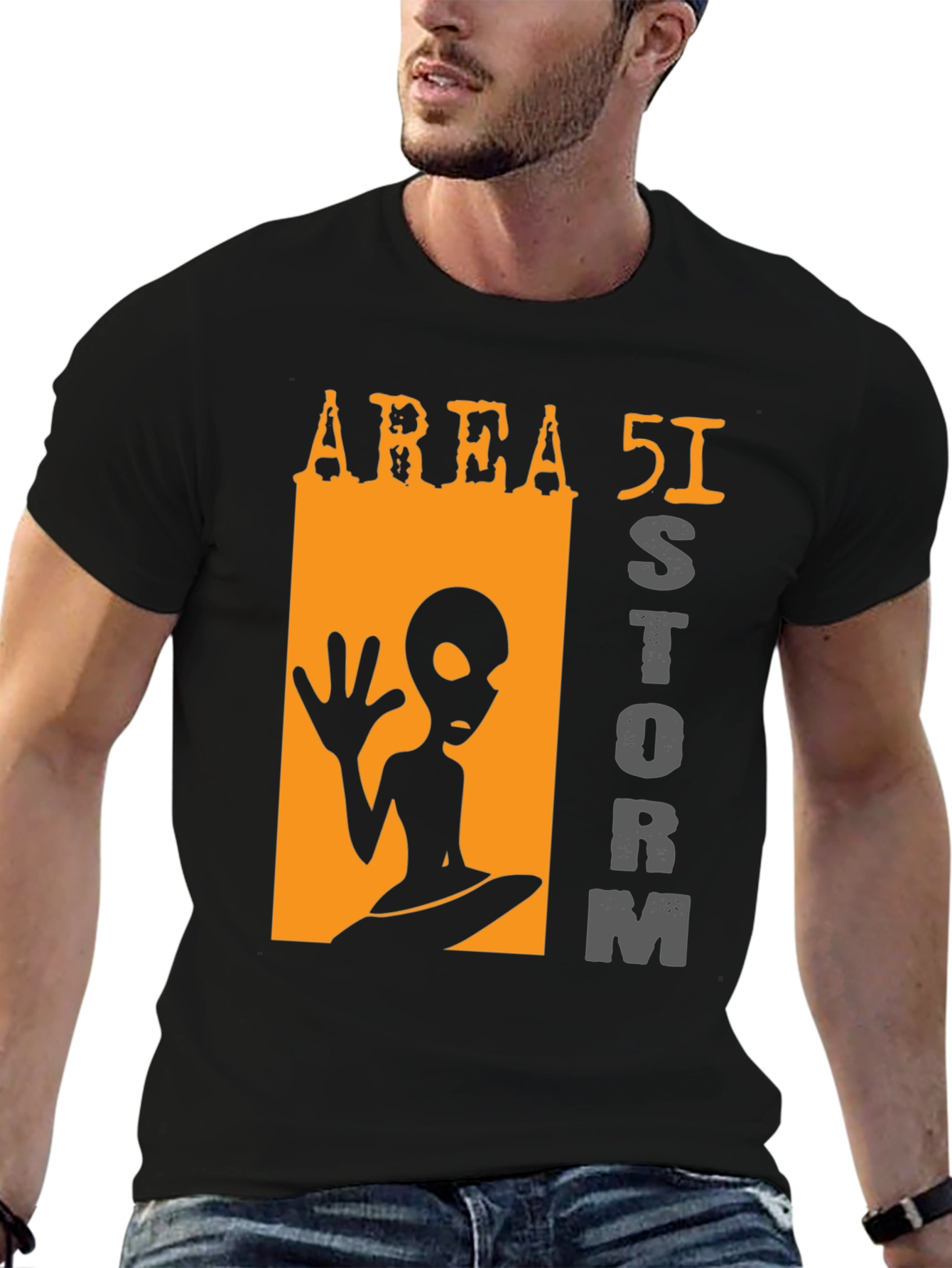 Area 51 Storm Alien Graphic T-Shirt
