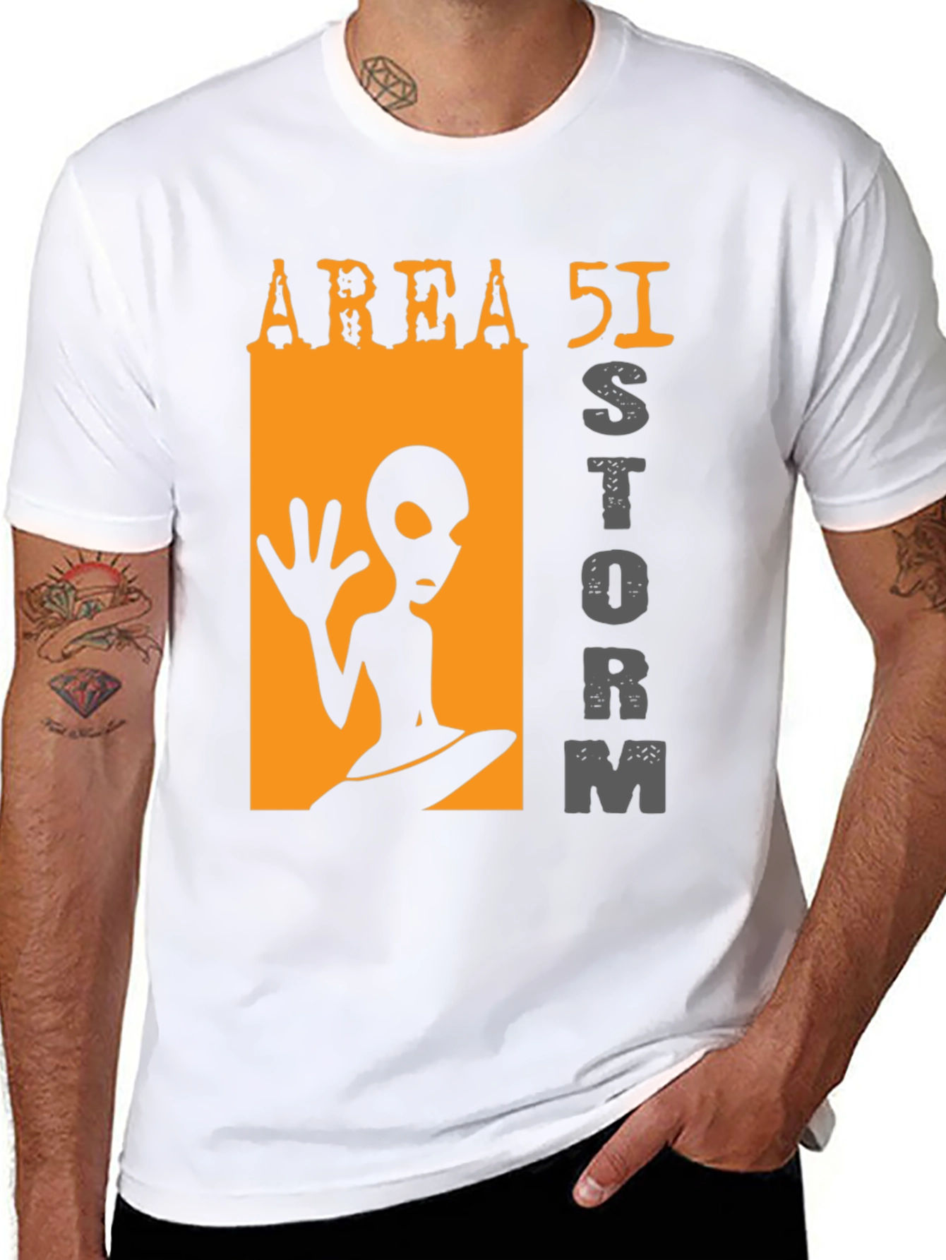 Area 51 Storm Alien Graphic T-Shirt