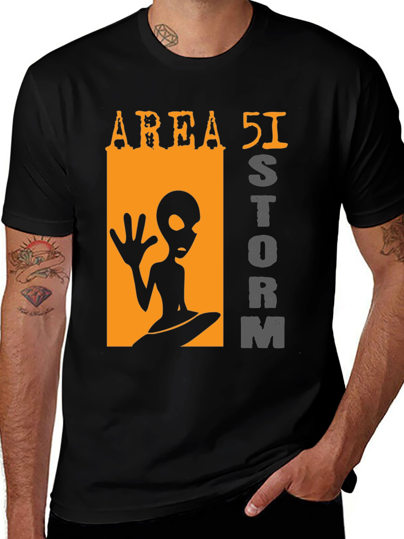 Area 51 Storm Alien Graphic T-Shirt