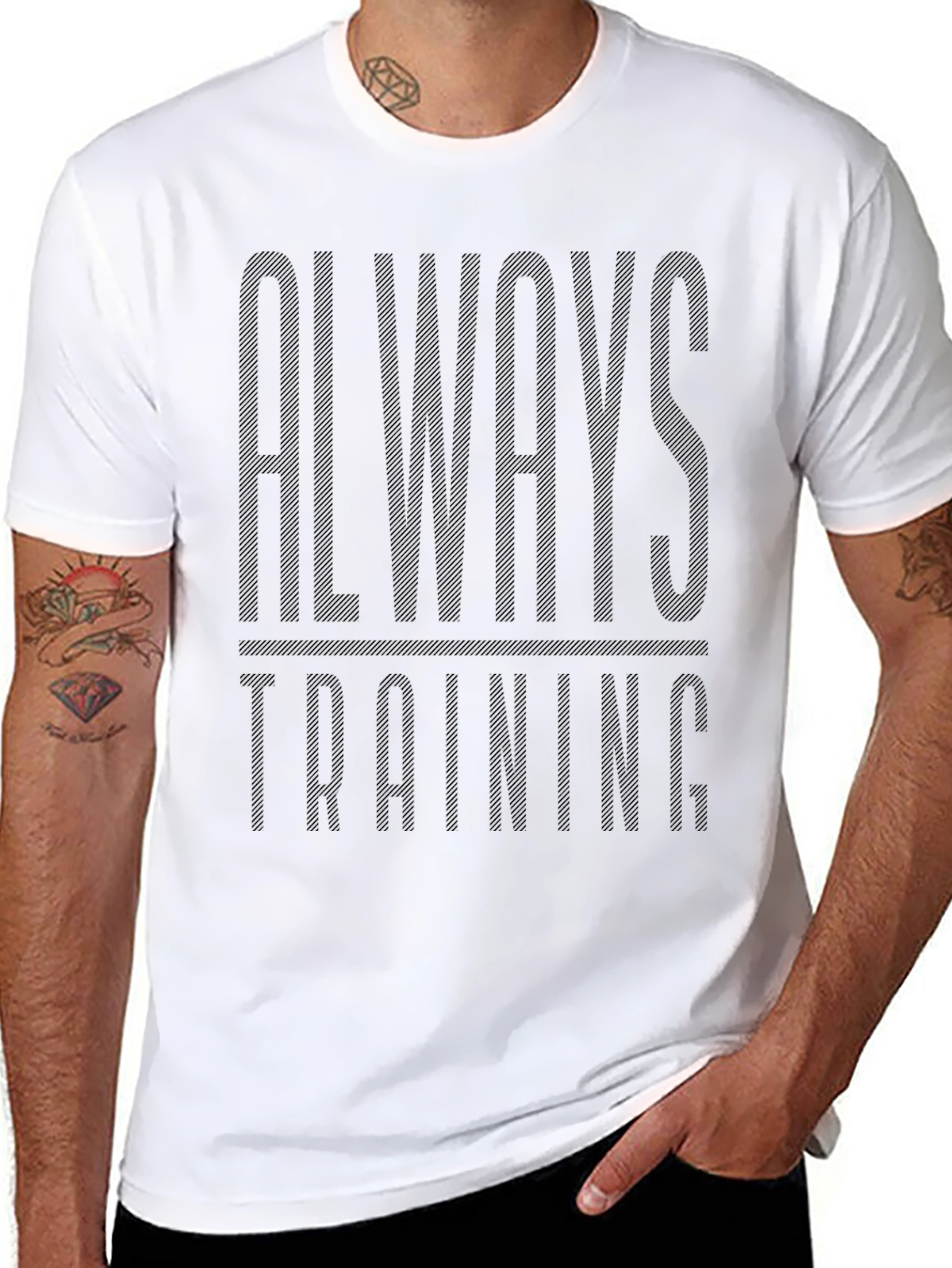 Always Training Black Graphic Tee