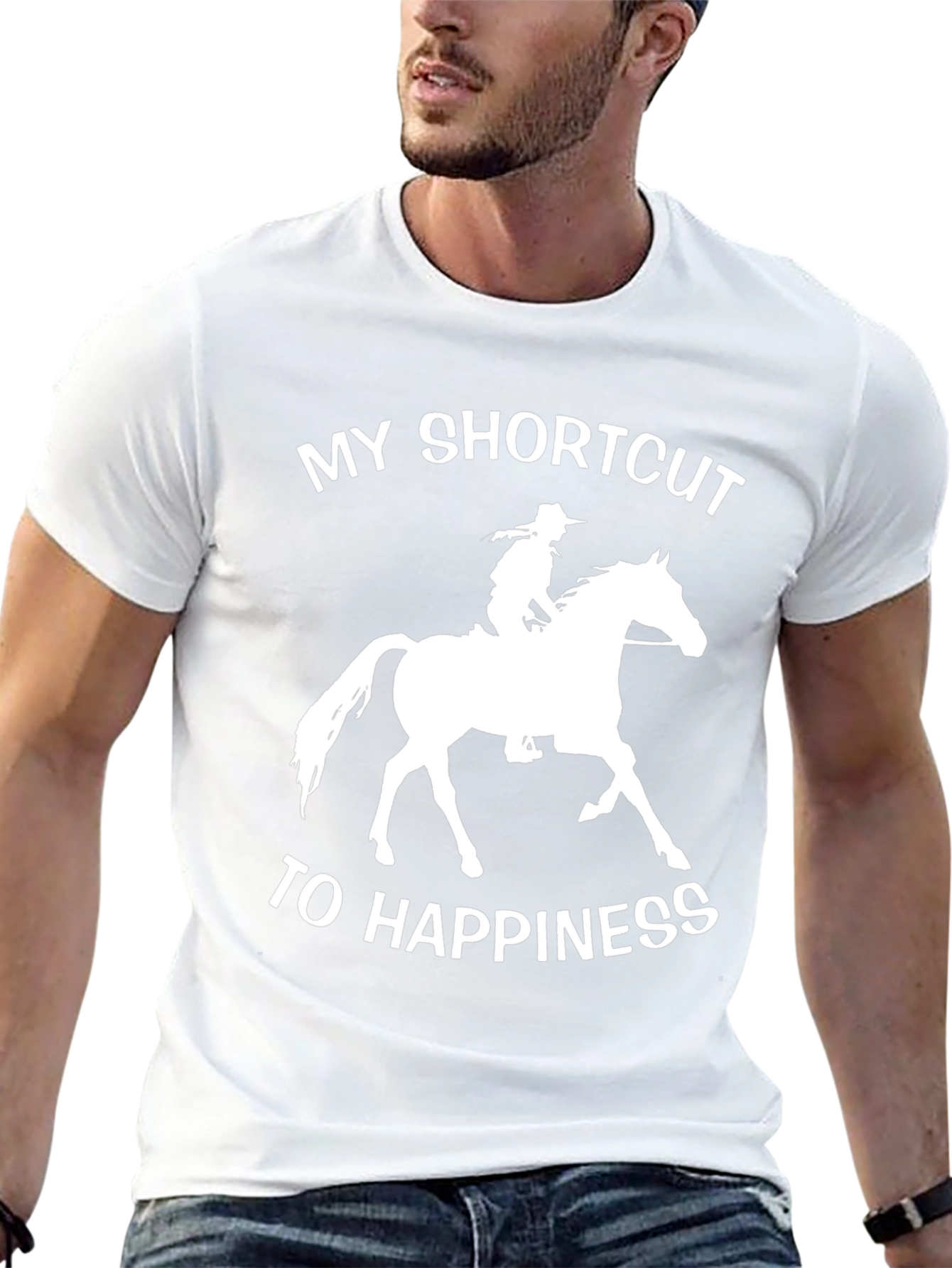 Horseback Riding Shortcut to Happiness T-Shirt