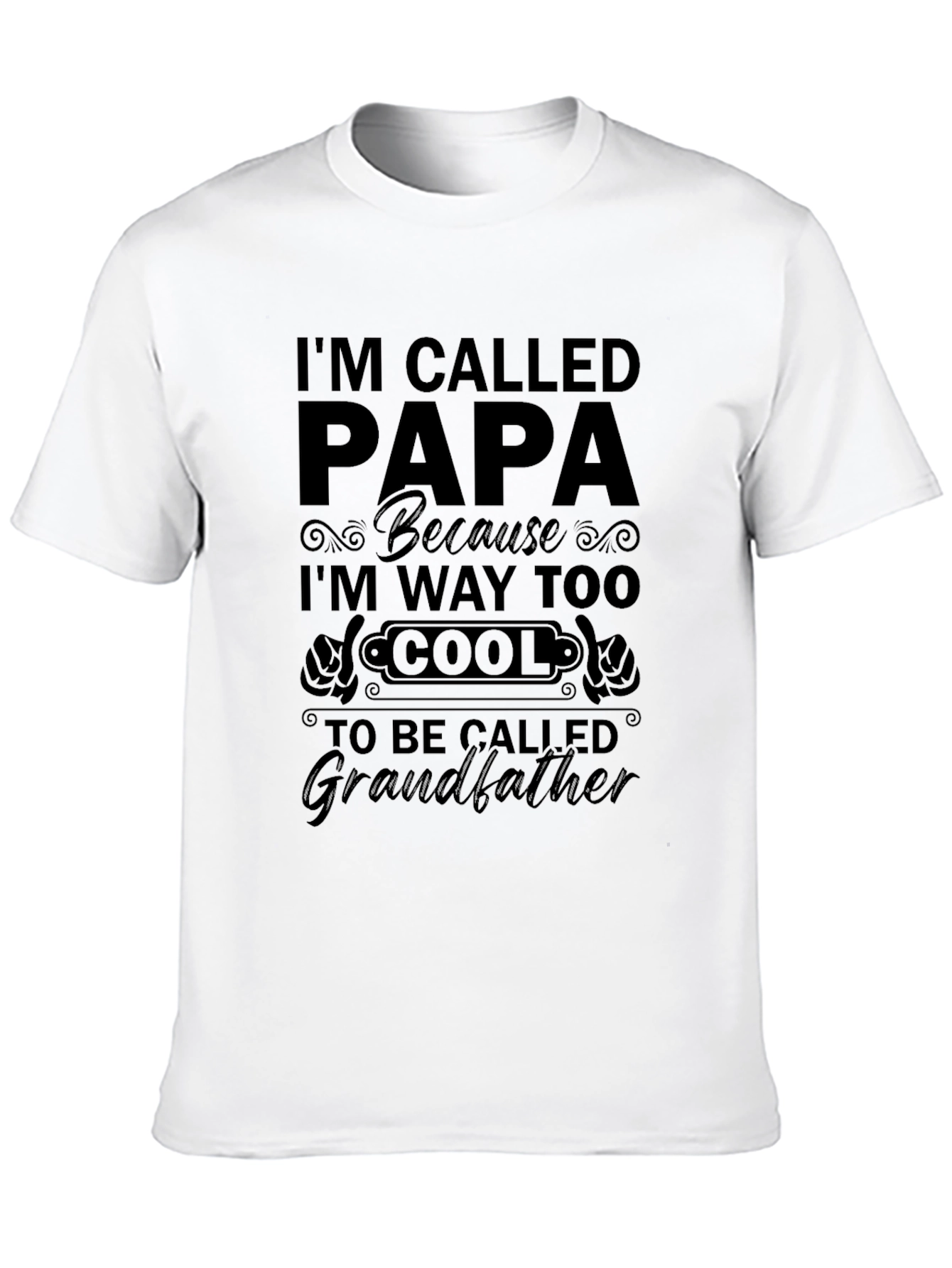 Cool Papa T-Shirt - Grandfather Gift