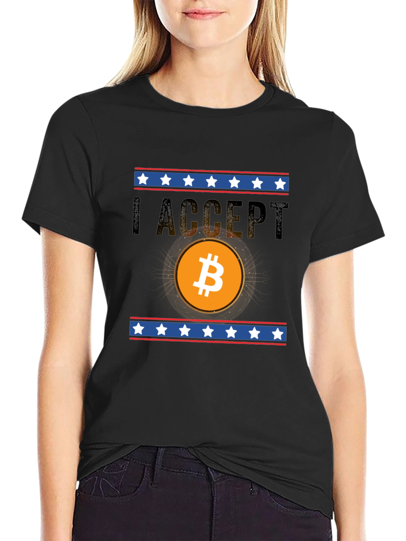 I Accept Bitcoin Graphic Tee
