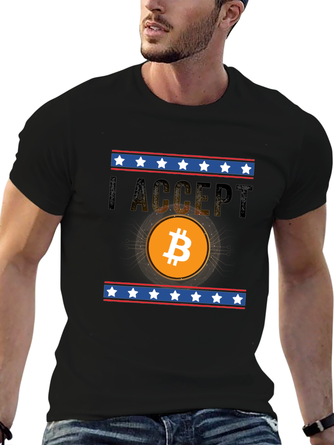 I Accept Bitcoin Graphic Tee