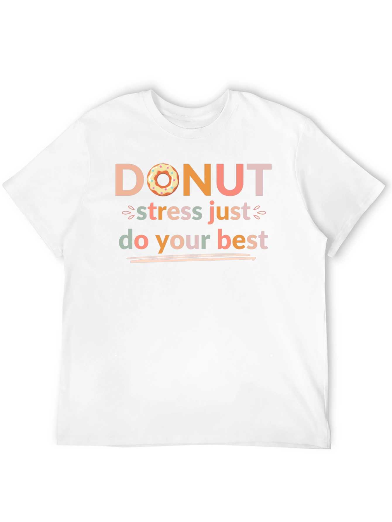 Donut Stress Graphic Tee - Positive Vibes