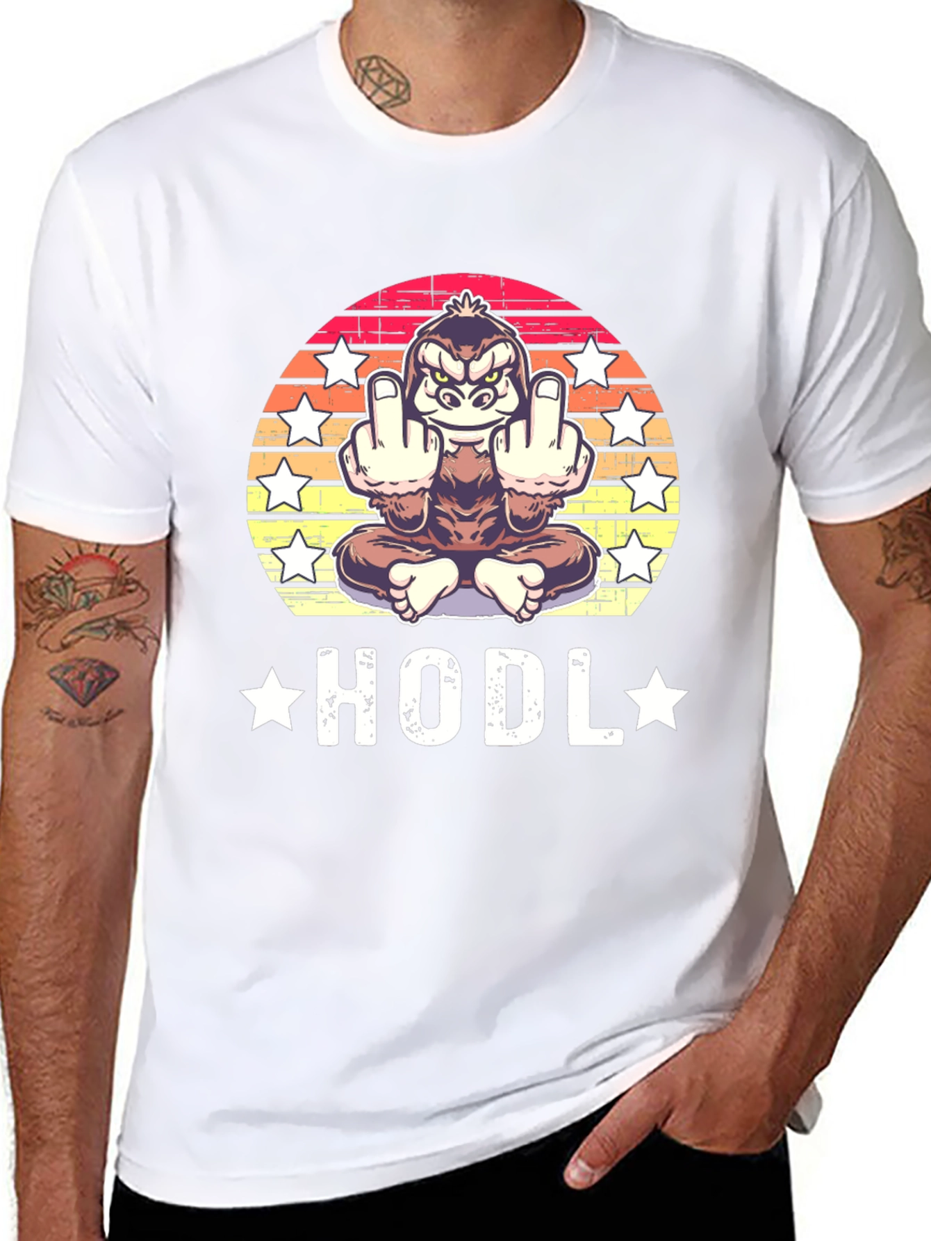 HODL Gorilla Tee - Crypto Ape T-Shirt