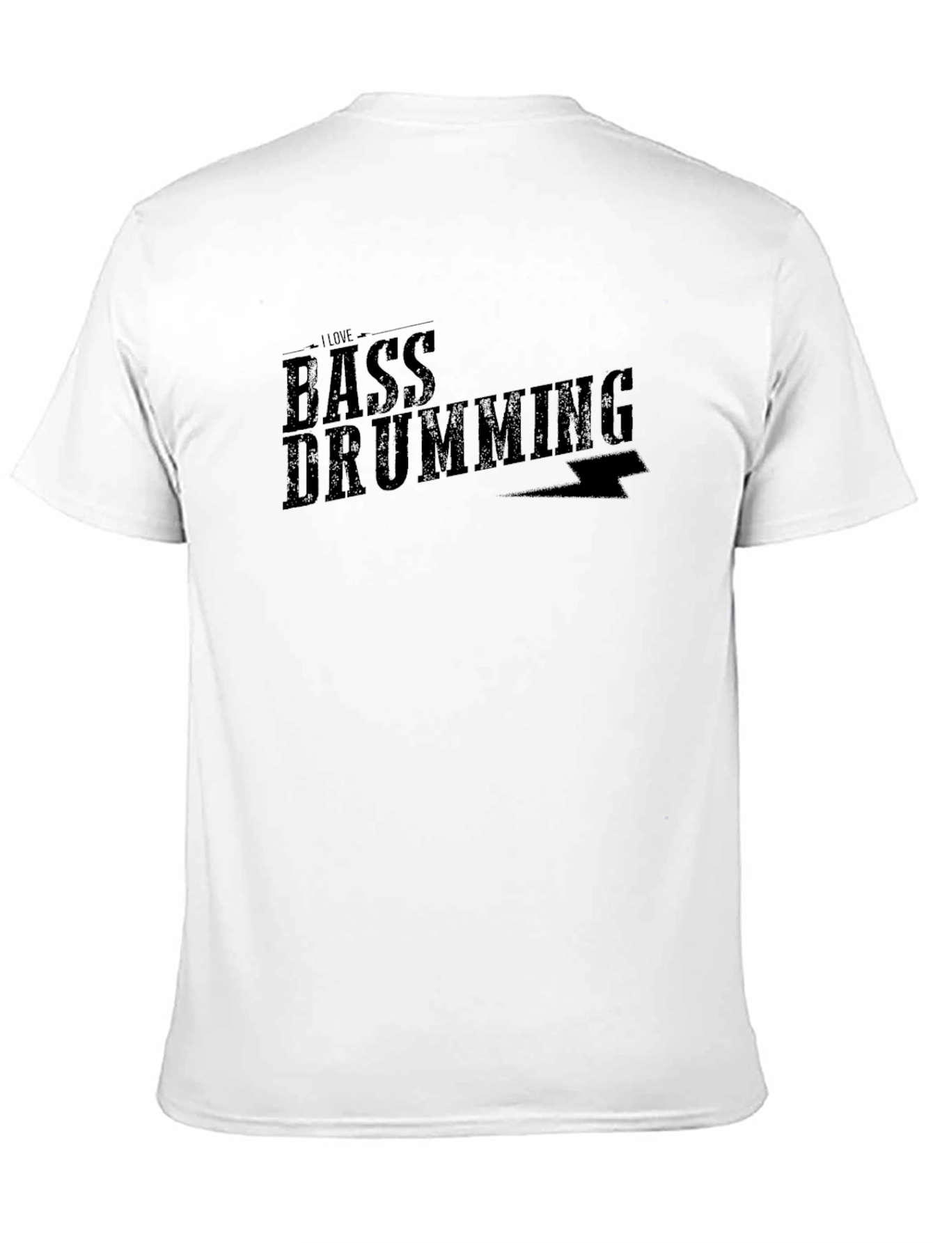 I Love Bass Drumming Black T-Shirt