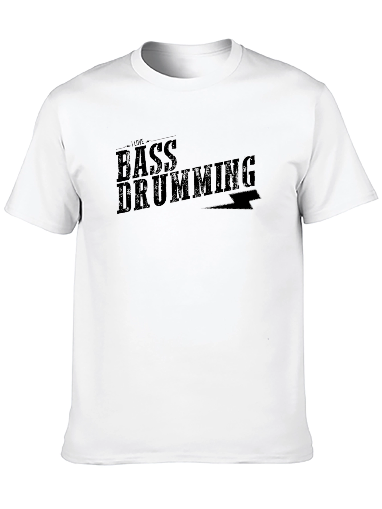 I Love Bass Drumming Black T-Shirt