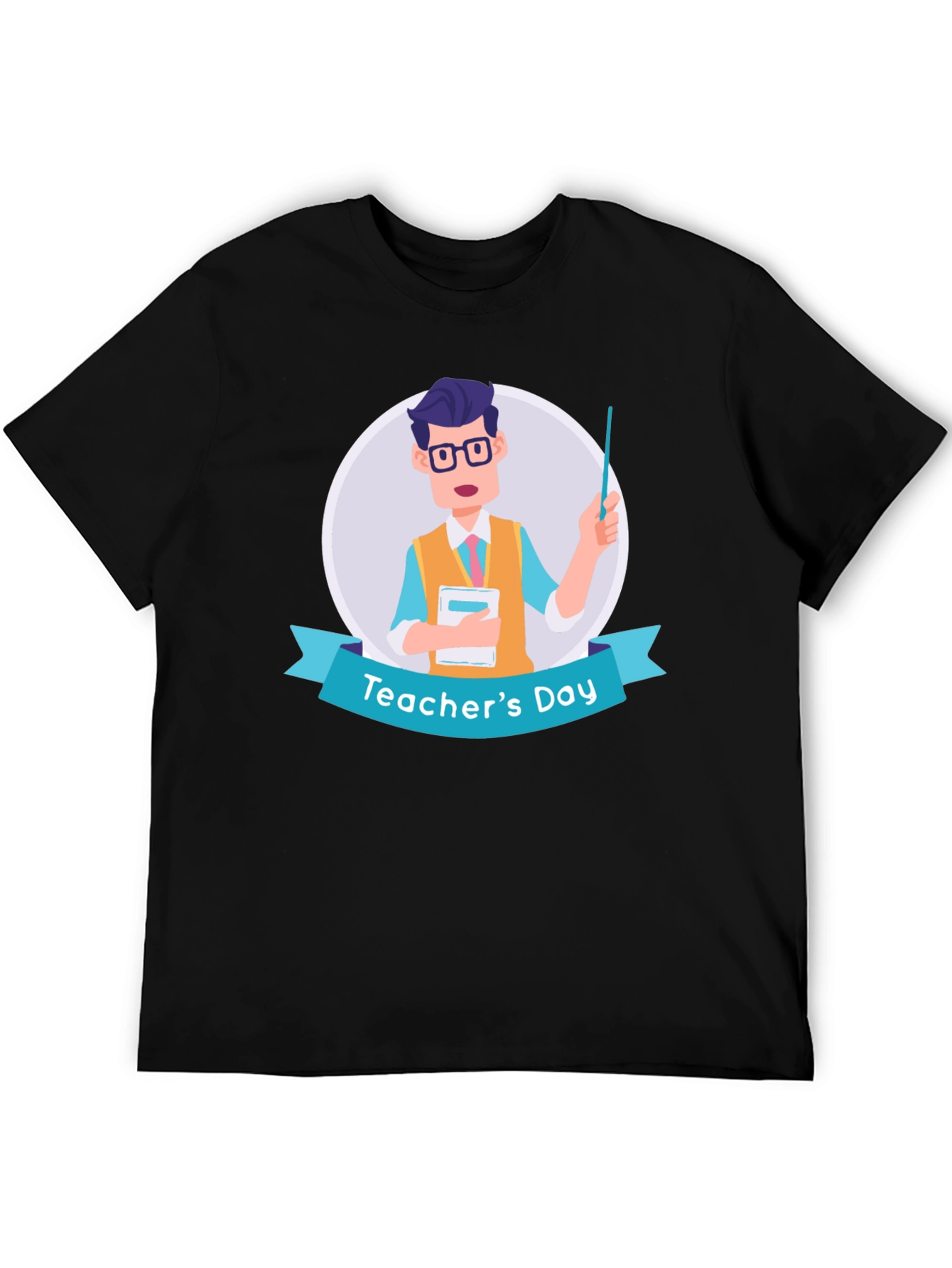 Teachers Day T-Shirt - Cartoon Teacher Design
