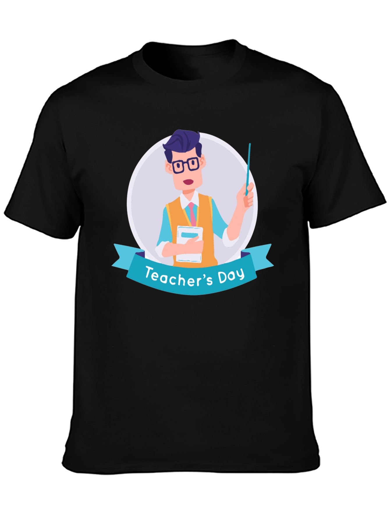 Teachers Day T-Shirt - Cartoon Teacher Design