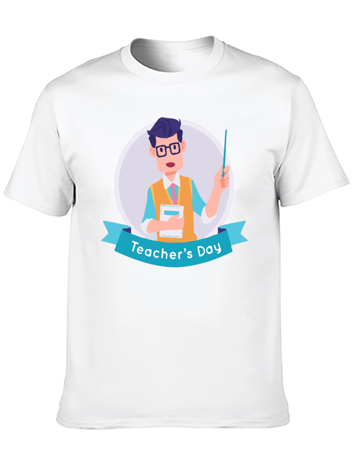 Teachers Day T-Shirt - Cartoon Teacher Design