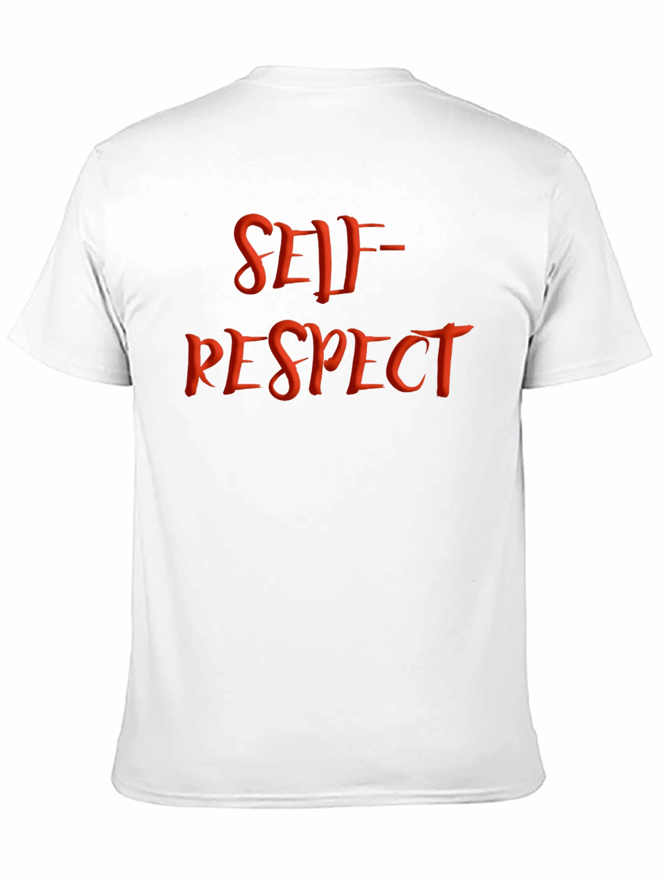 Self-Respect Graphic Tee - Black Cotton Blend Shirt