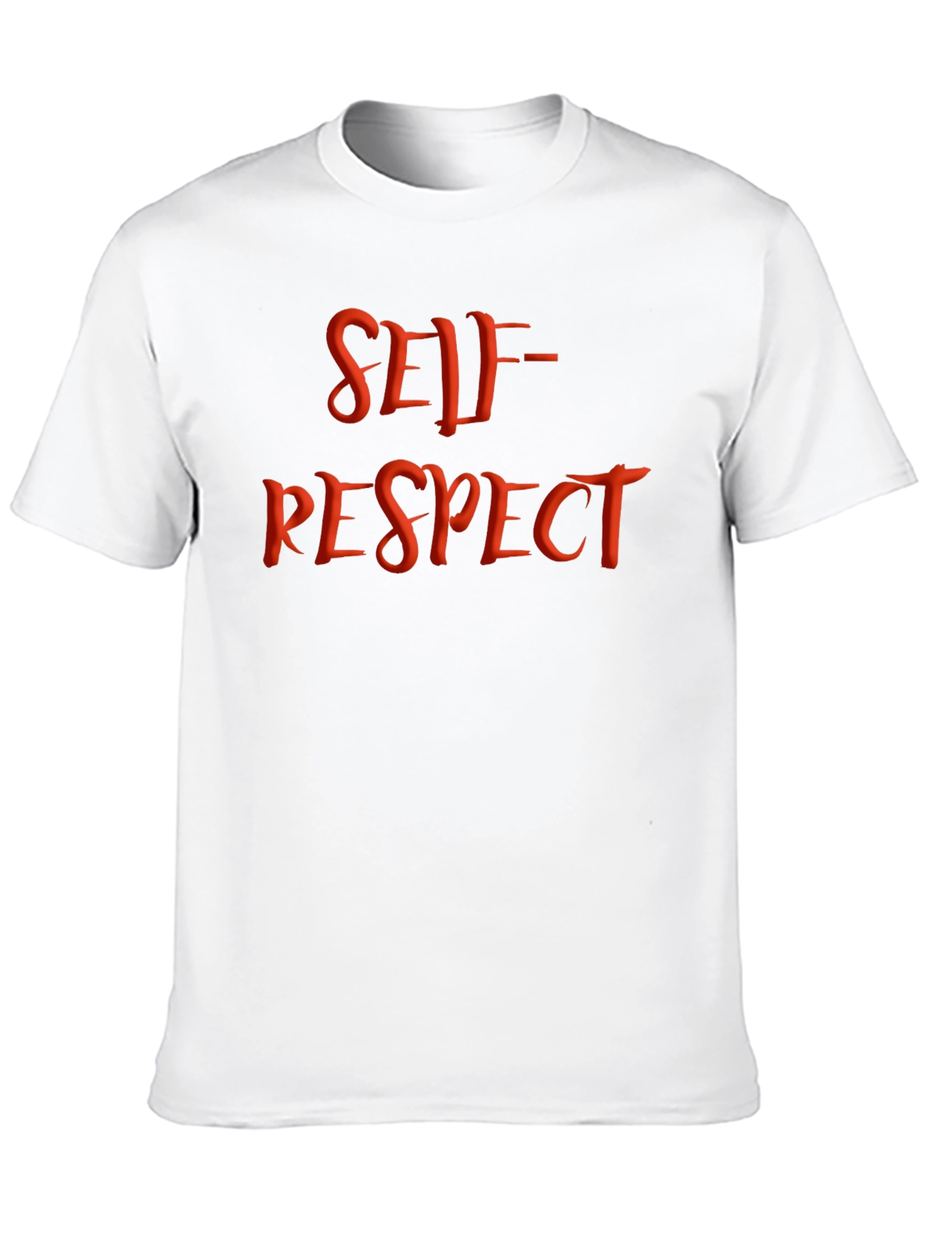 Self-Respect Graphic Tee - Black Cotton Blend Shirt