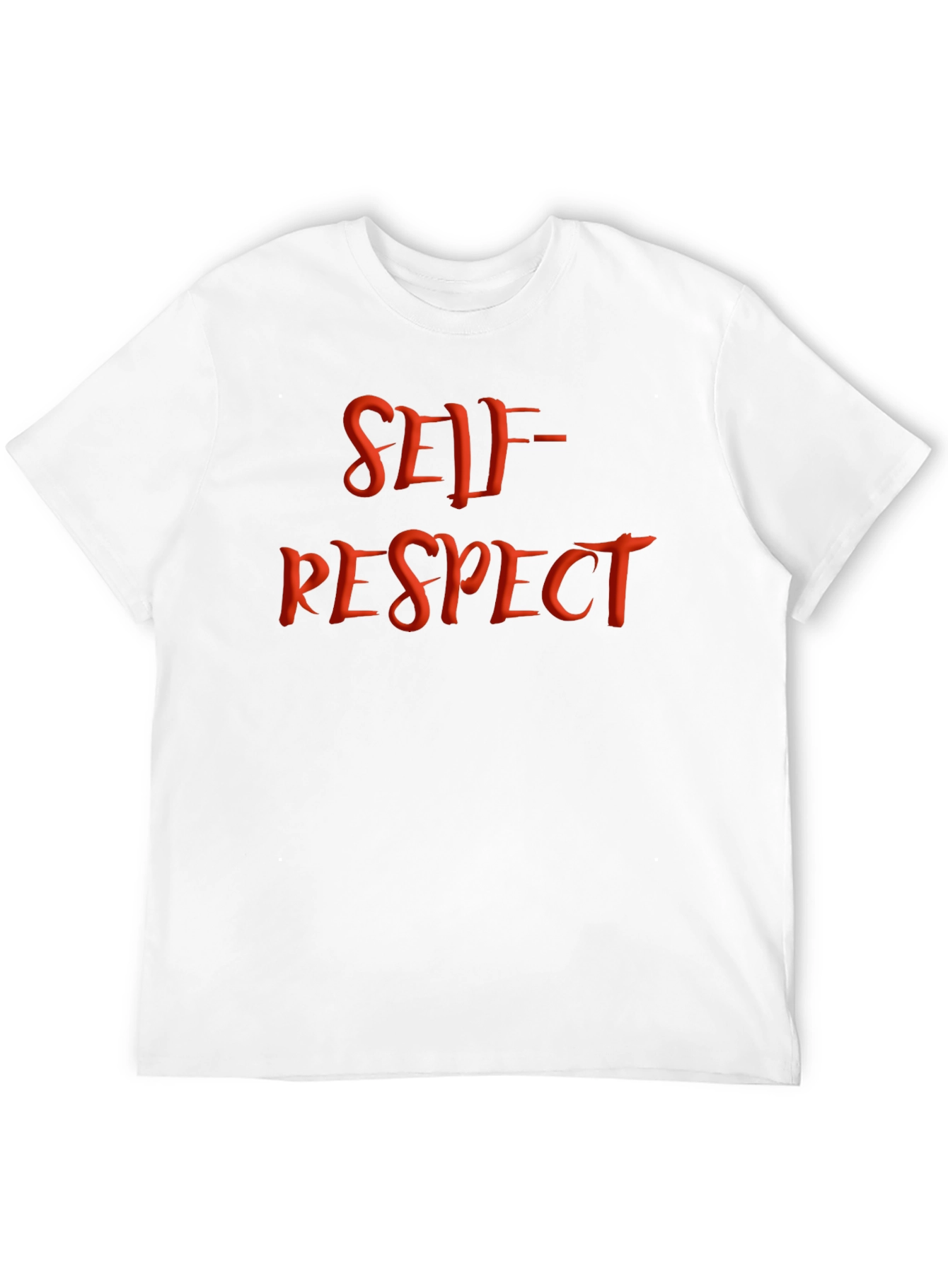 Self-Respect Graphic Tee - Black Cotton Blend Shirt