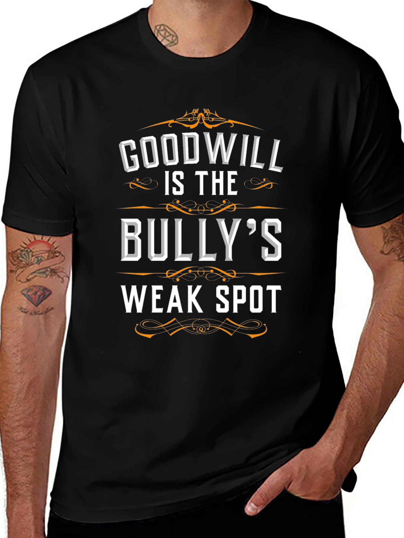 Goodwill Bullys Weak Spot Graphic Tee - Black