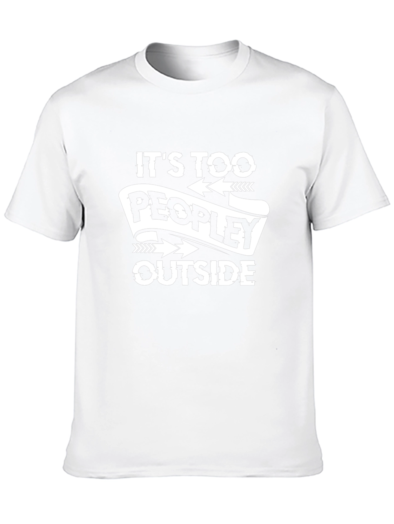 Too Peopley Outside Black T-Shirt
