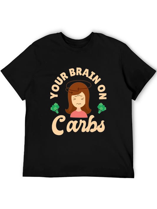 Your Brain on Carbs T-Shirt - Funny Foodie Tee