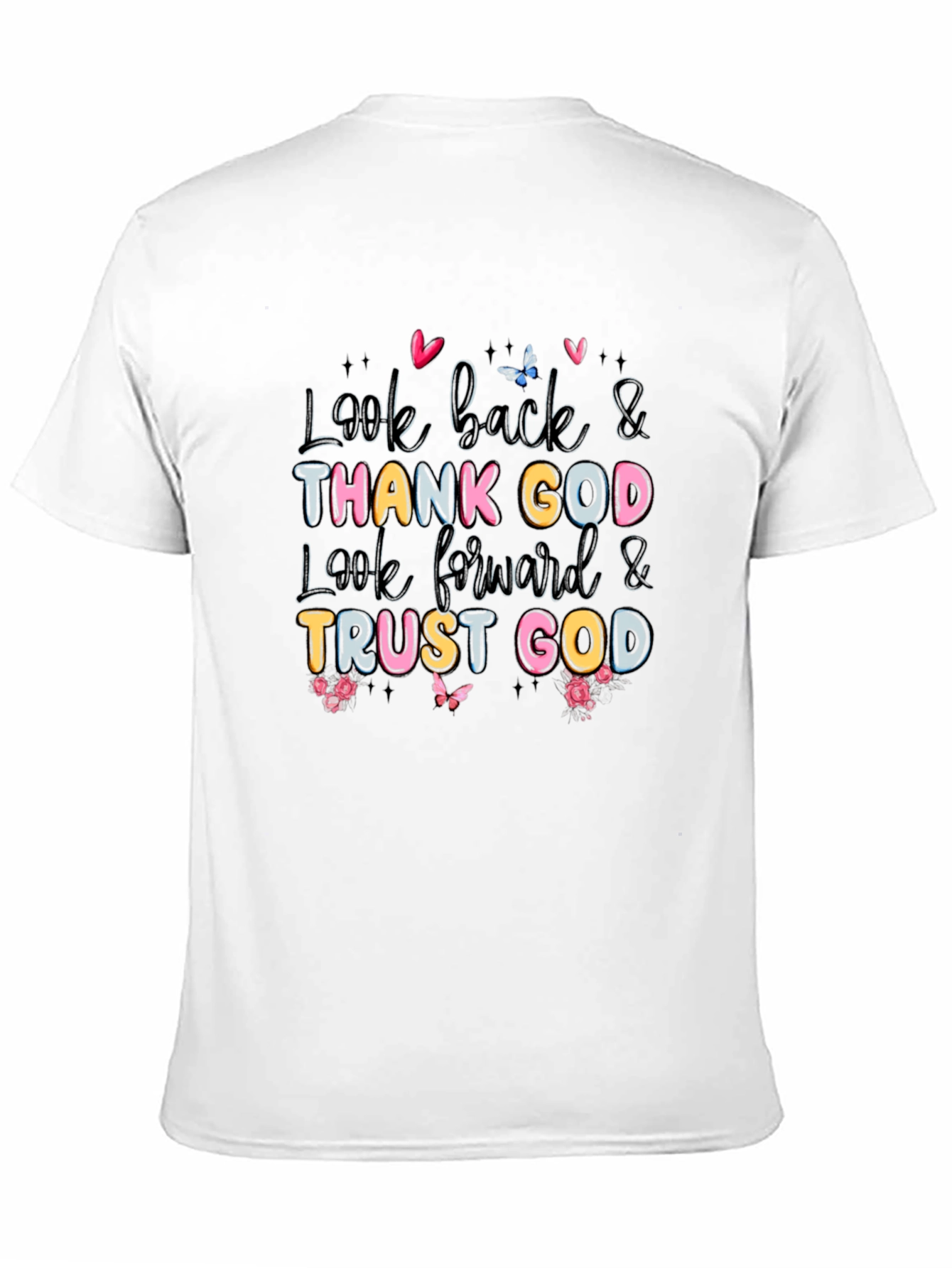 Look Back & Thank God Black T-Shirt