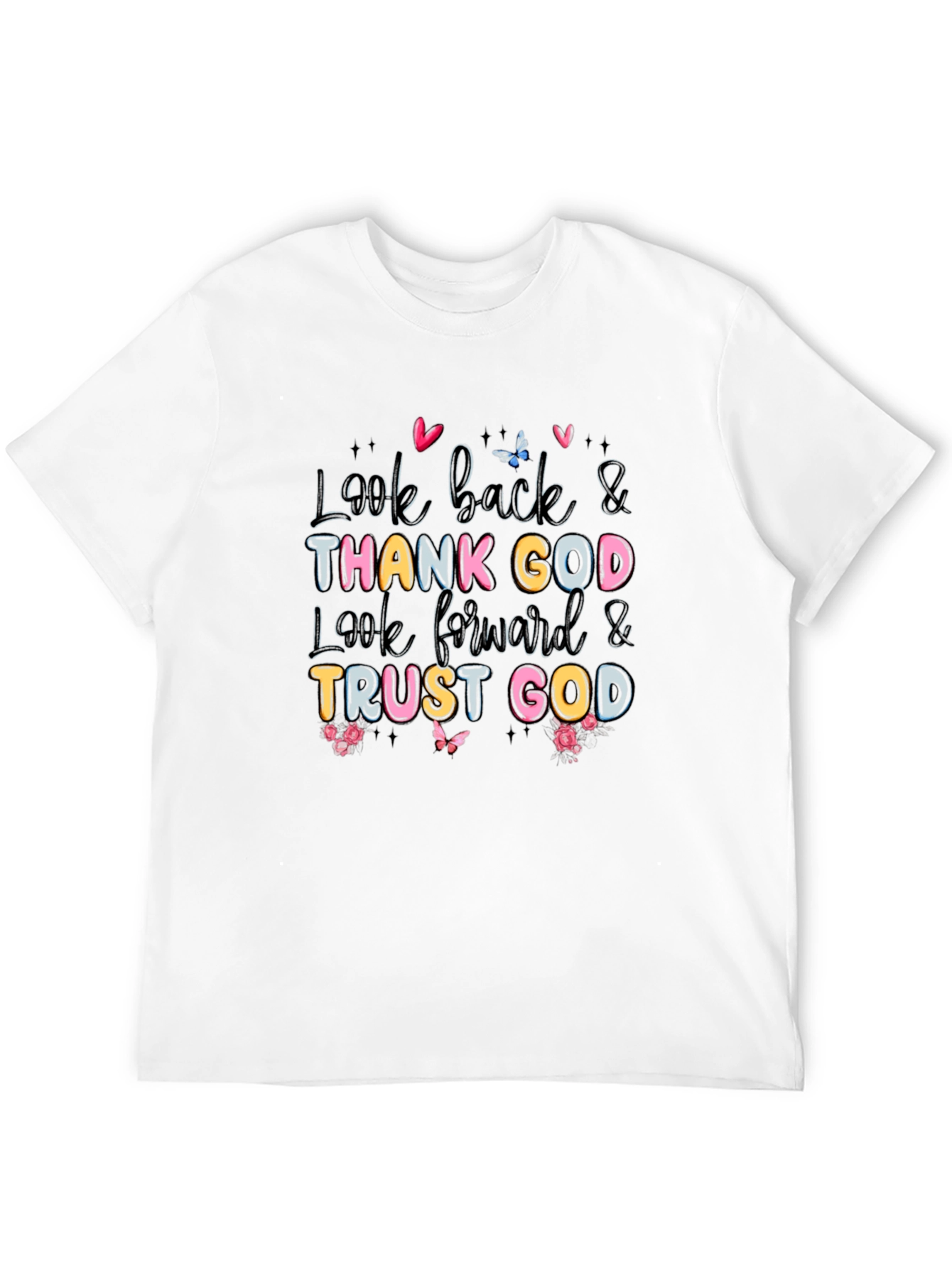 Look Back & Thank God Black T-Shirt