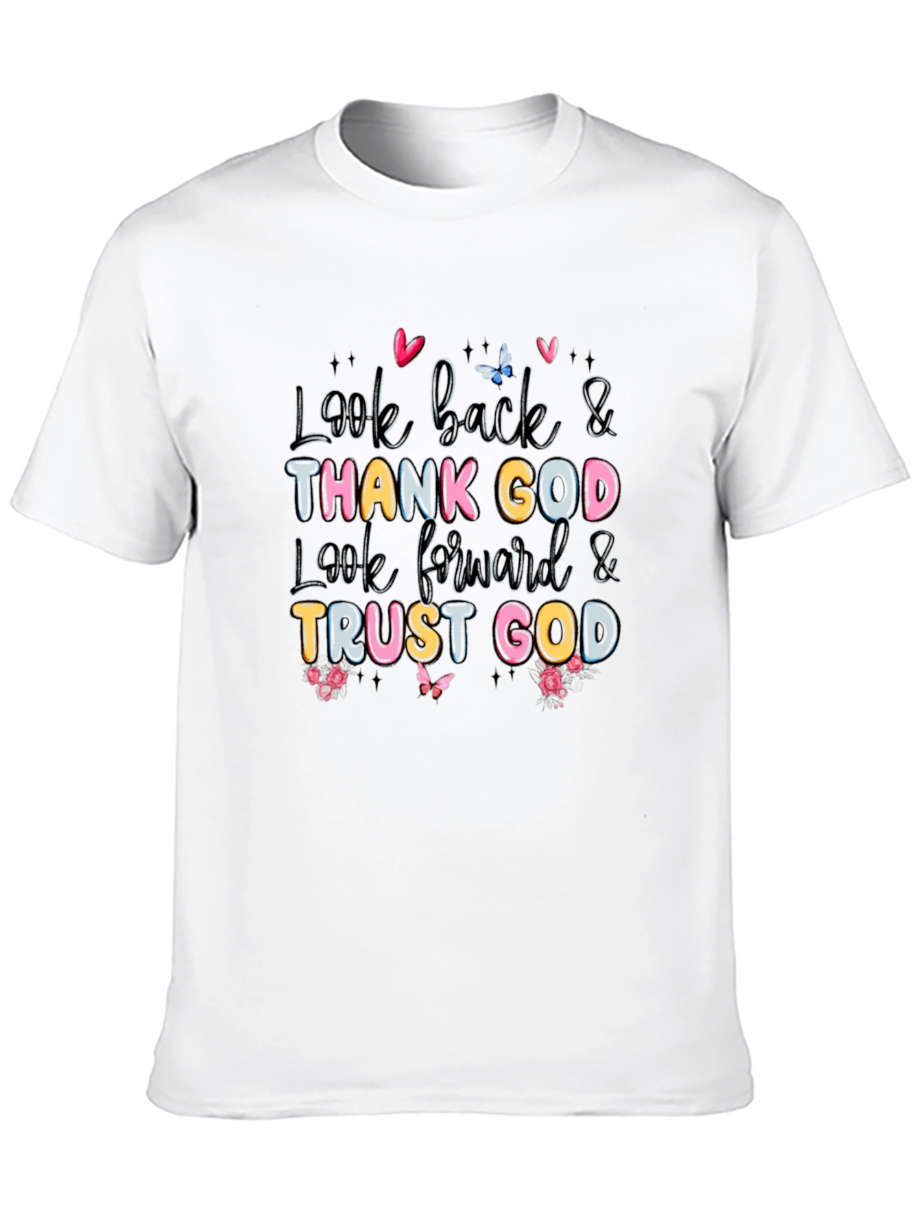 Look Back & Thank God Black T-Shirt