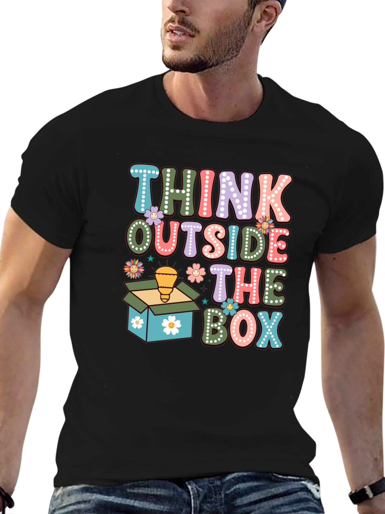 Think Outside the Box Graphic Tee