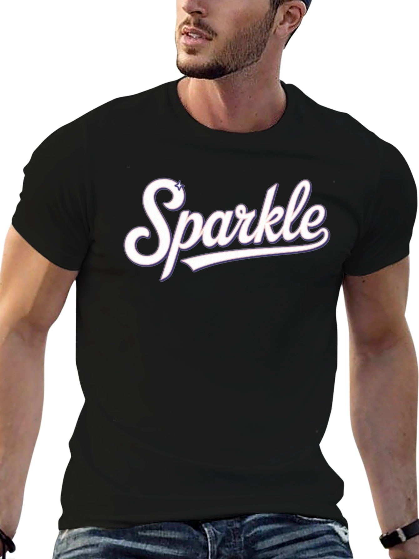 Sparkle Graphic Tee - Stylish Casual Wear
