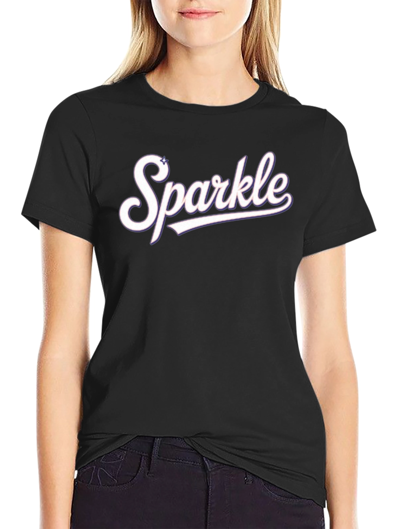 Sparkle Graphic Tee - Stylish Casual Wear