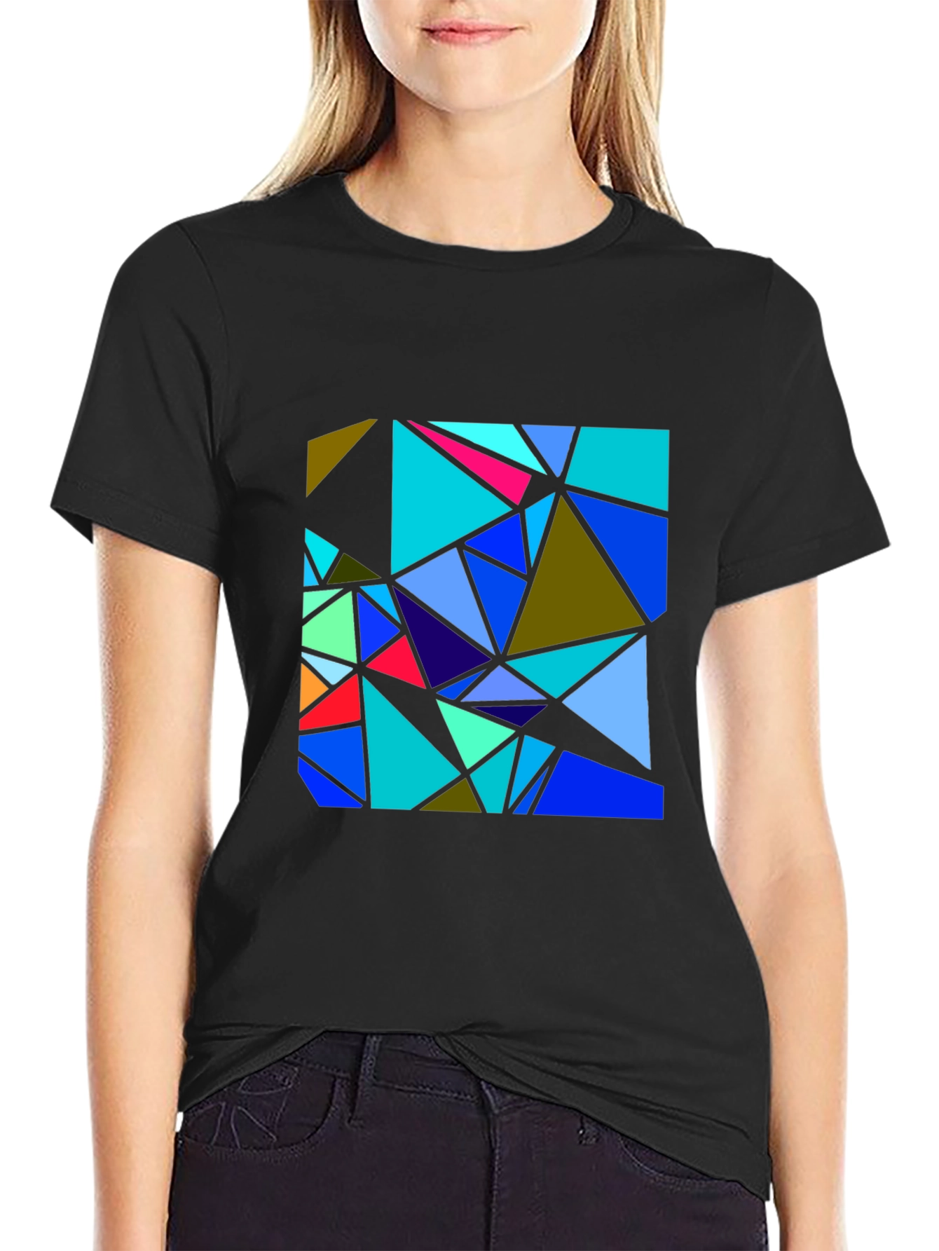 Abstract Geometric Triangle T-Shirt