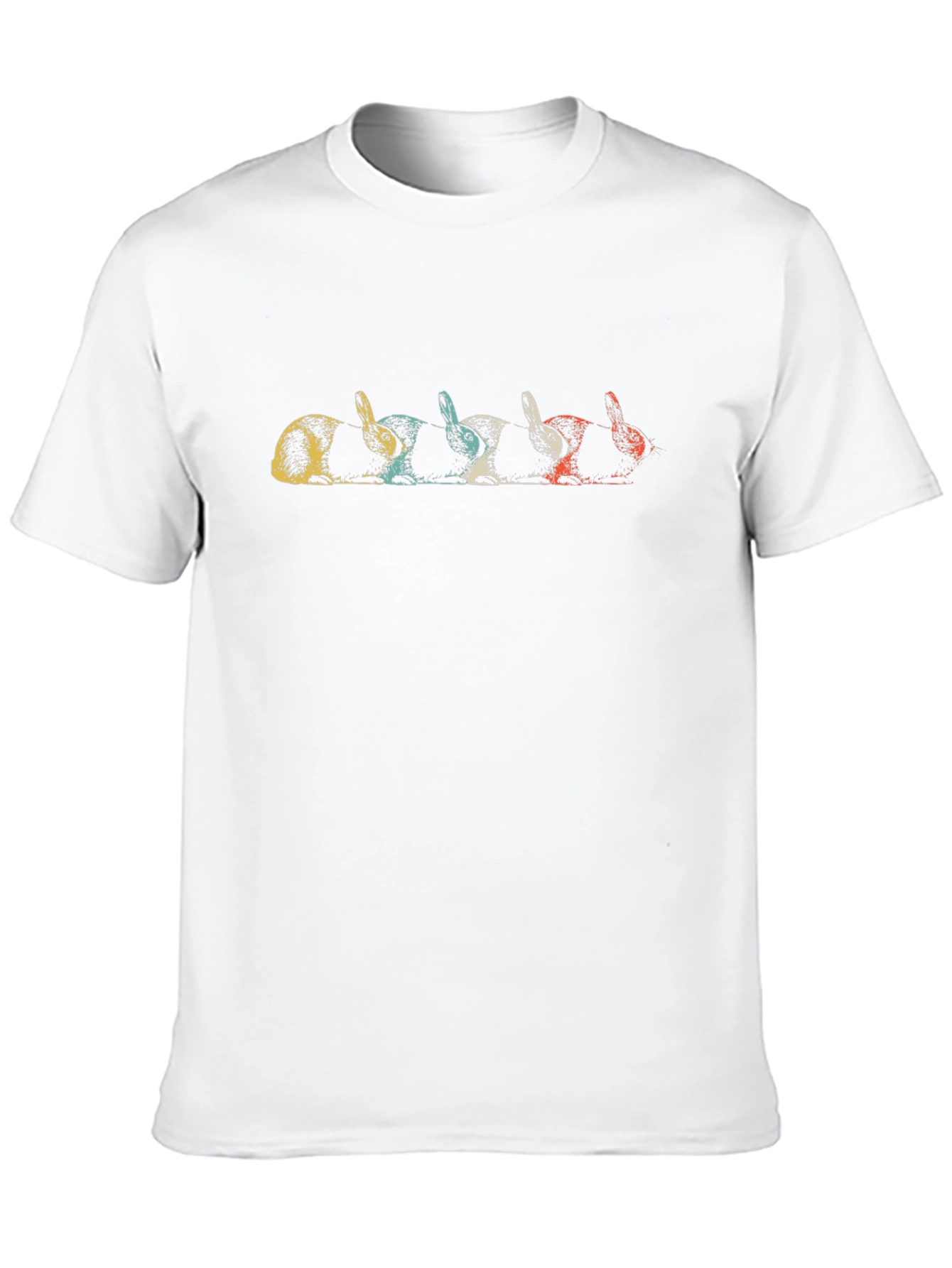 Retro Rabbit Graphic T-Shirt