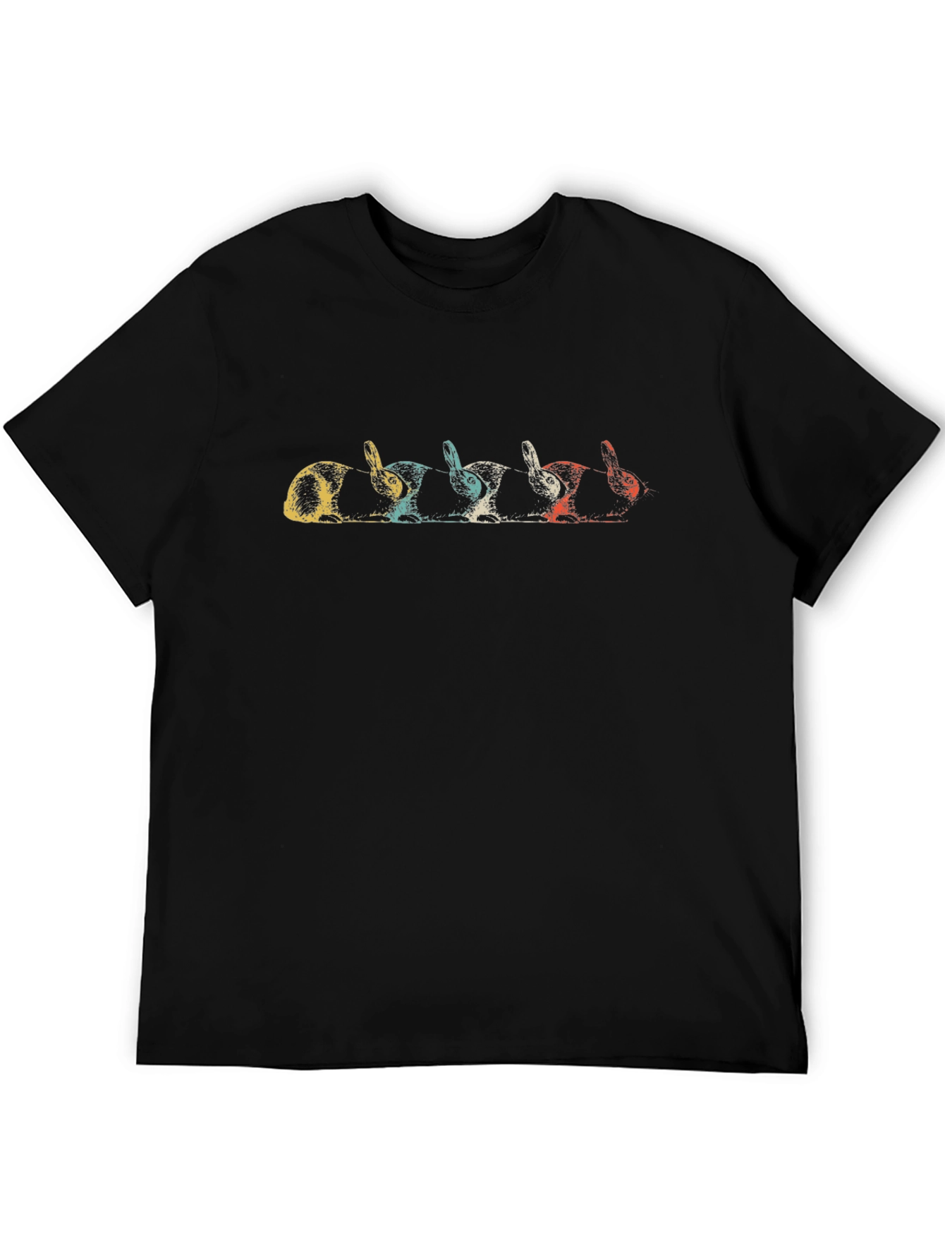 Retro Rabbit Graphic T-Shirt