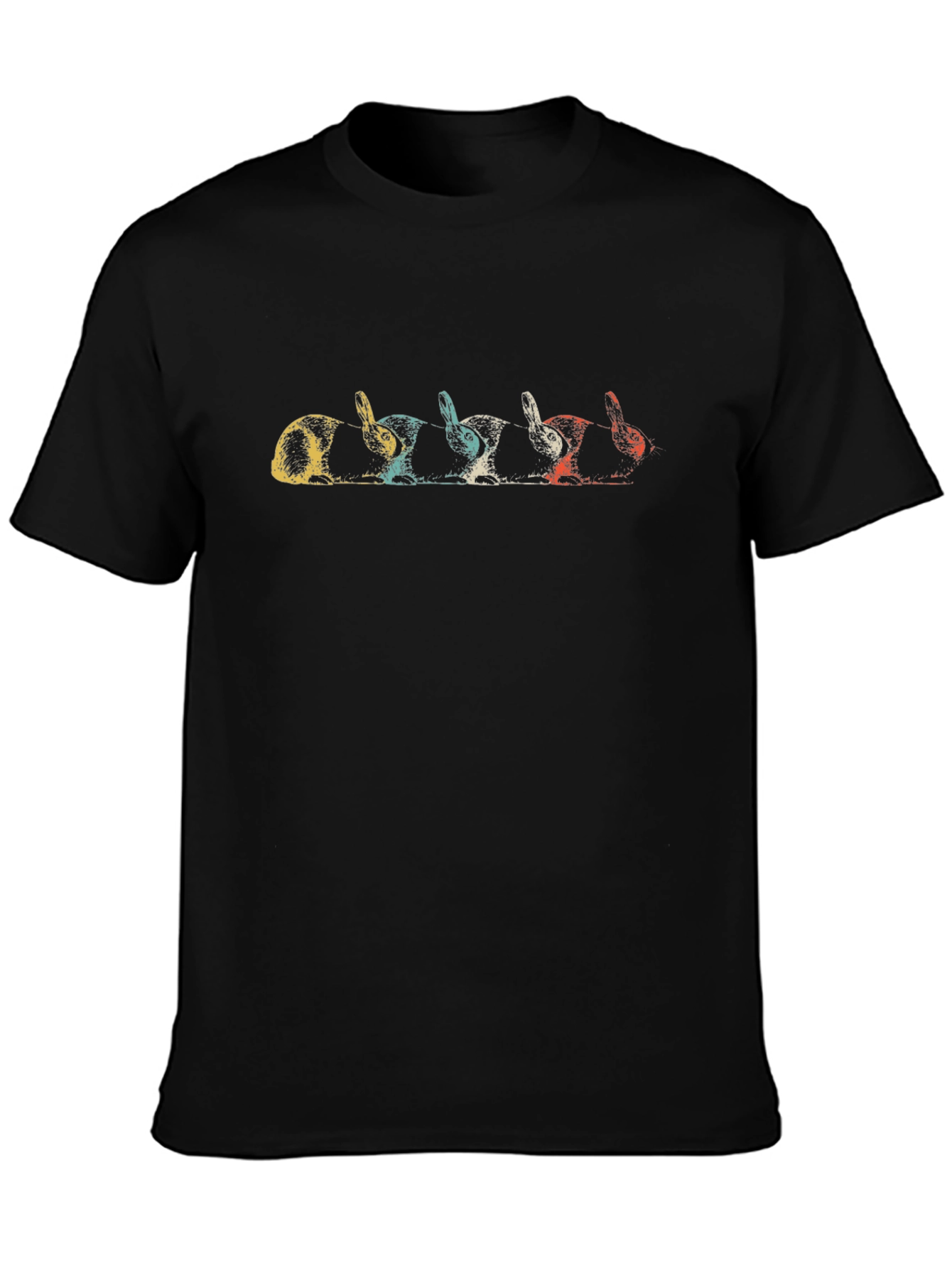 Retro Rabbit Graphic T-Shirt