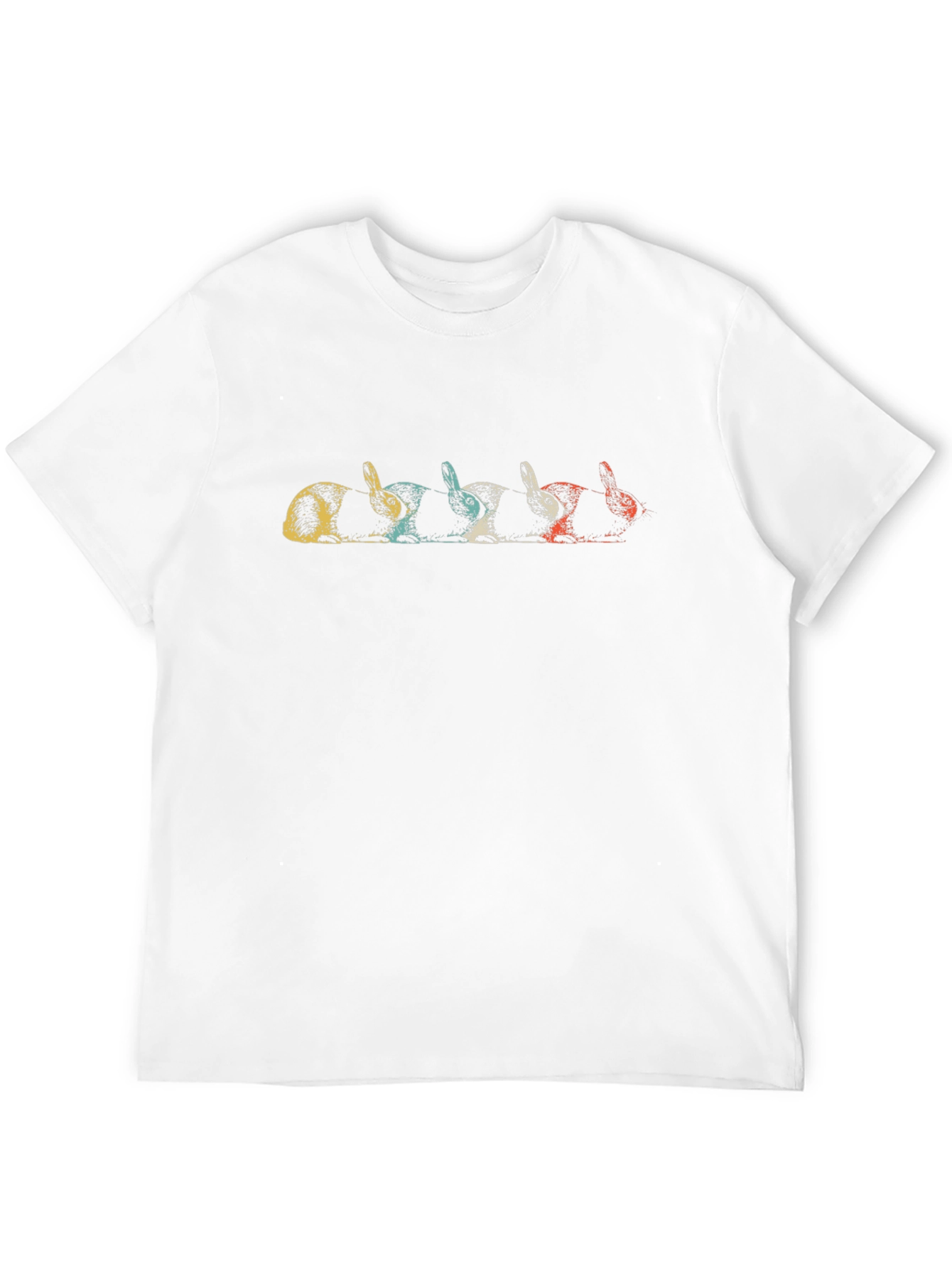 Retro Rabbit Graphic T-Shirt
